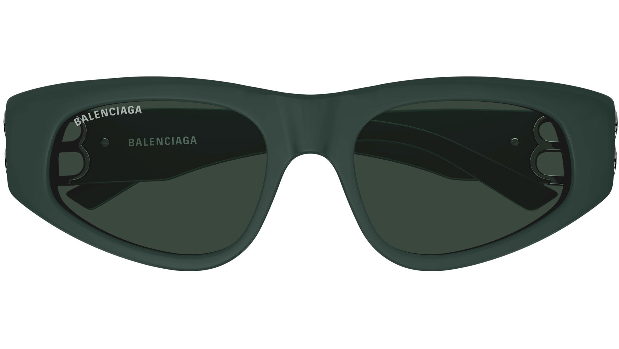 Balenciaga BB0095S Sunglasses 019 Dark Green - eye-oo.com