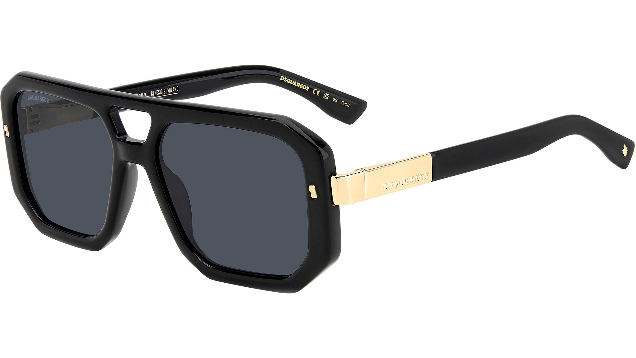 Dsquared2 D2 0105/S 807 Sunglasses Black - eye-oo.com display picture 3