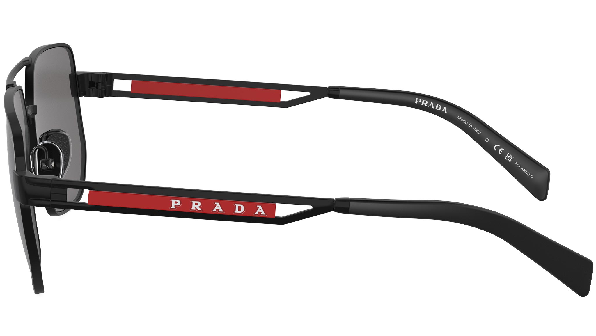 Prada Linea Rossa Sunglasses PS51ZS 1BO02G Black - eye-oo.com