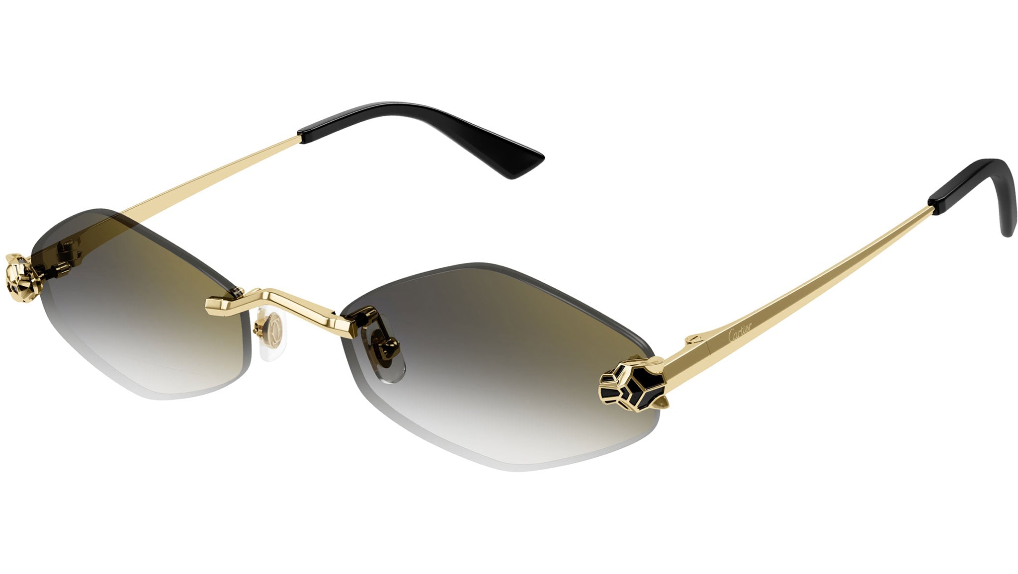 Cartier CT0433S 001 Sunglasses Shiny Gold - eye-oo.com