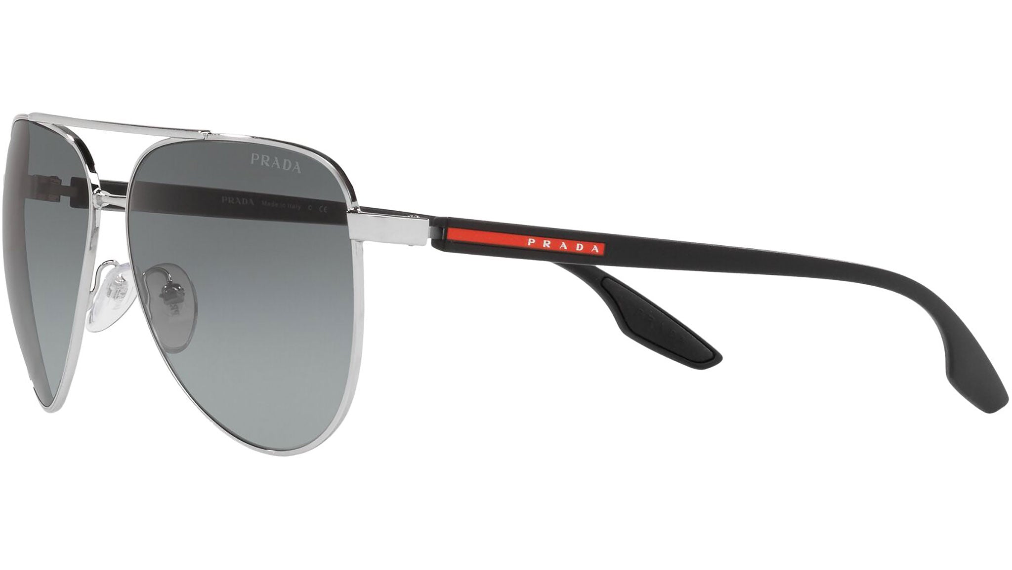 Prada Linea Rossa Sunglasses PS 52WS 1BC08O Silver - eye-oo.com display picture 3
