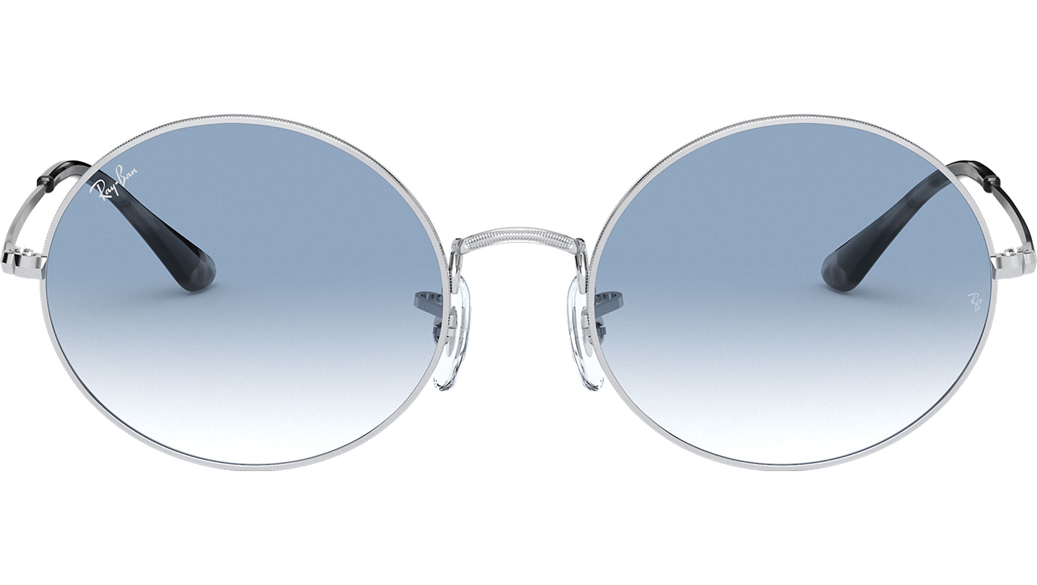 Ray-Ban Oval RB1970 91493F Silver Sunglasses - Main Image