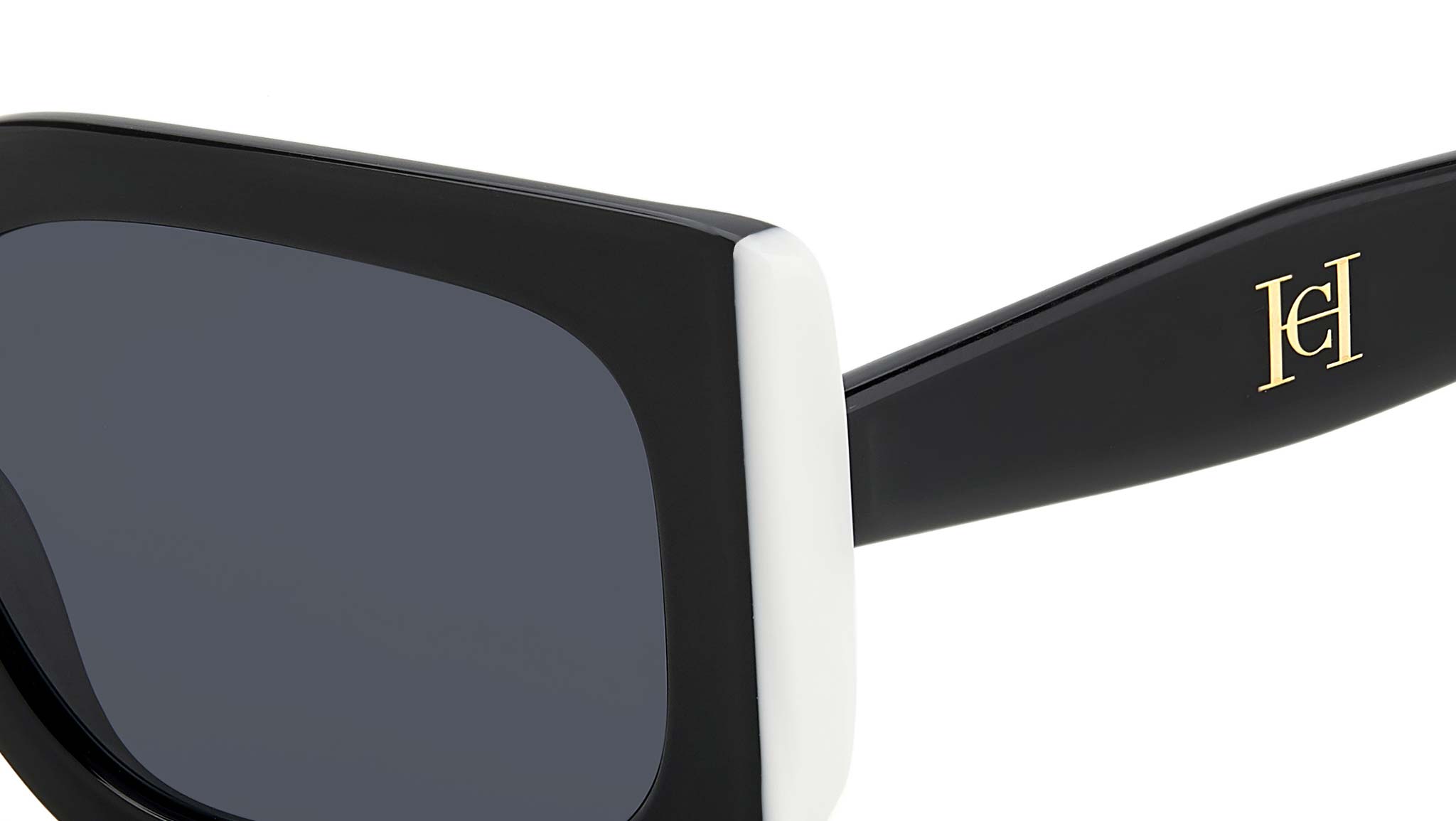 Carolina Herrera HER 0182/S 80S Sunglasses Black White - eye  display picture 1