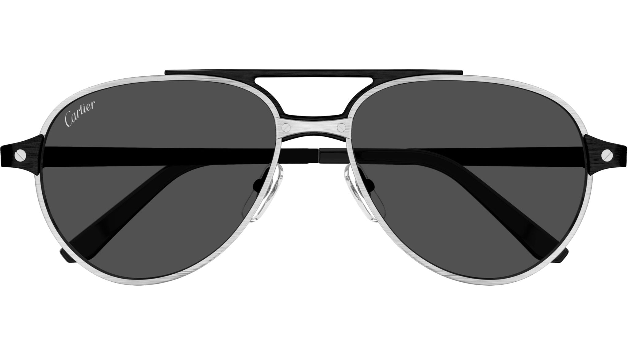 Cartier CT0476S 004 Sunglasses Black Platinum - eye-oo.com