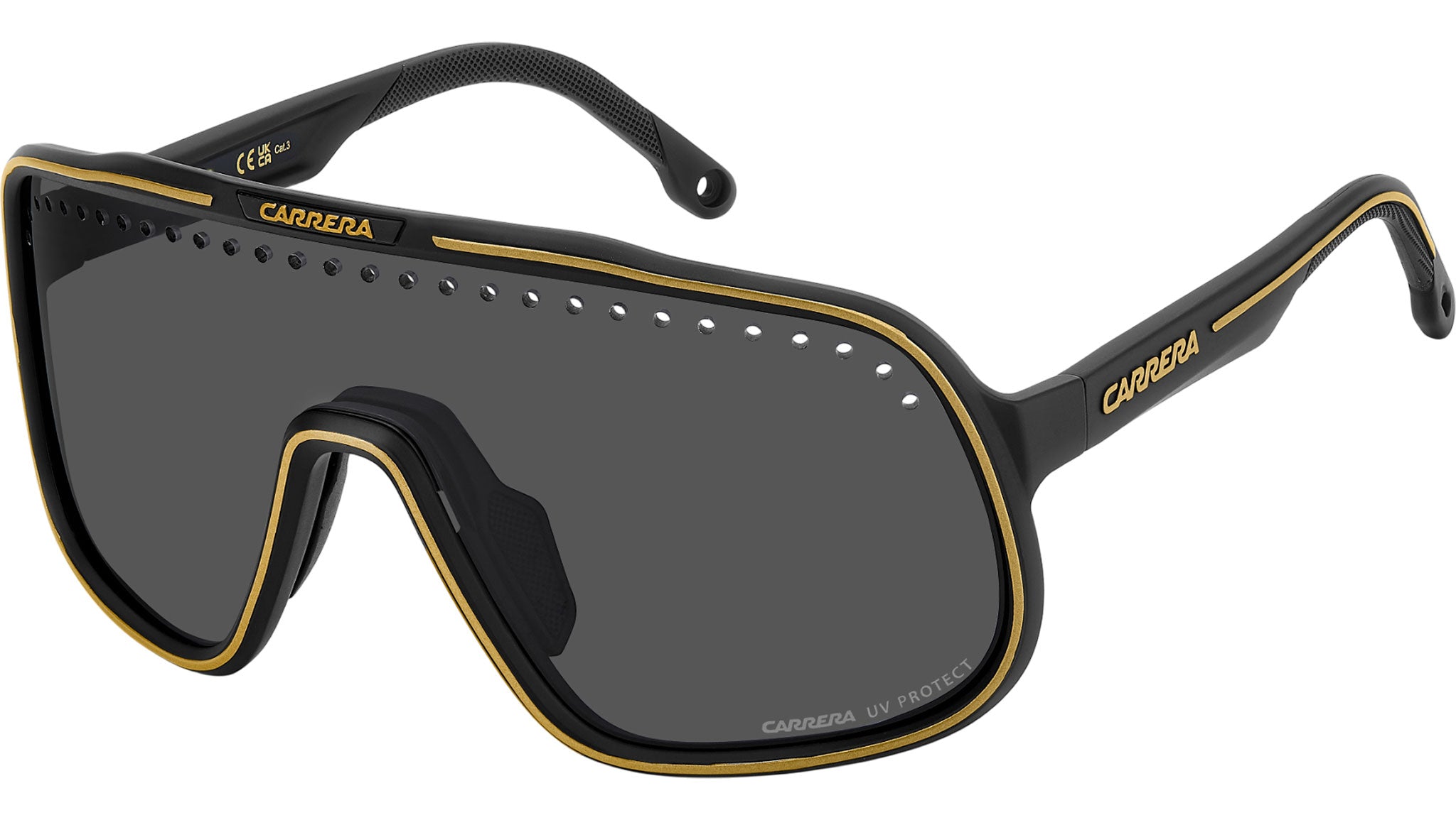 Carrera C SPORT 02/S I46 IR Sunglasses Matte Black Gold - eye-oo.com