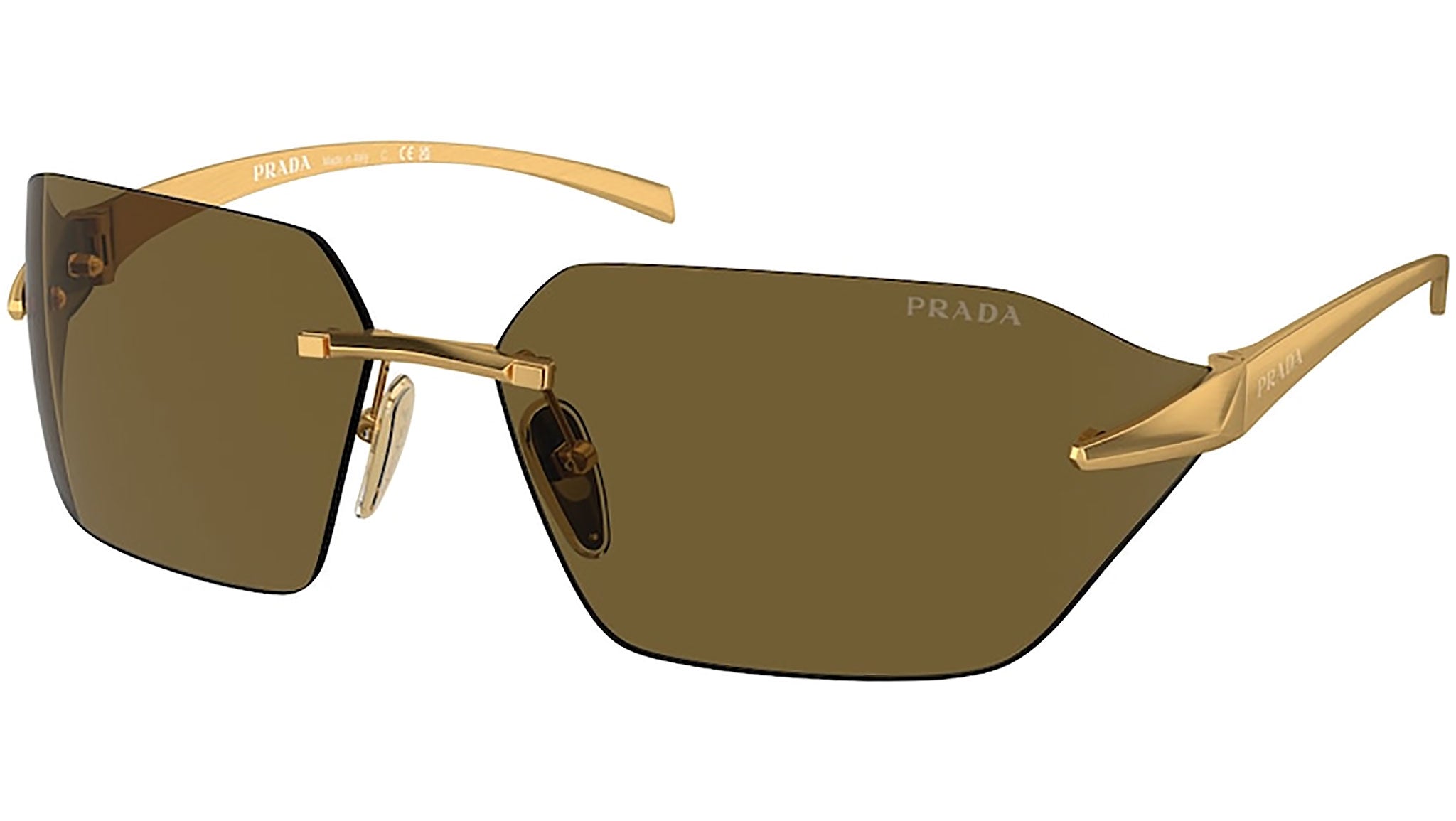 Prada PR A55S Sunglasses 15N01T Gold - eye-oo.com