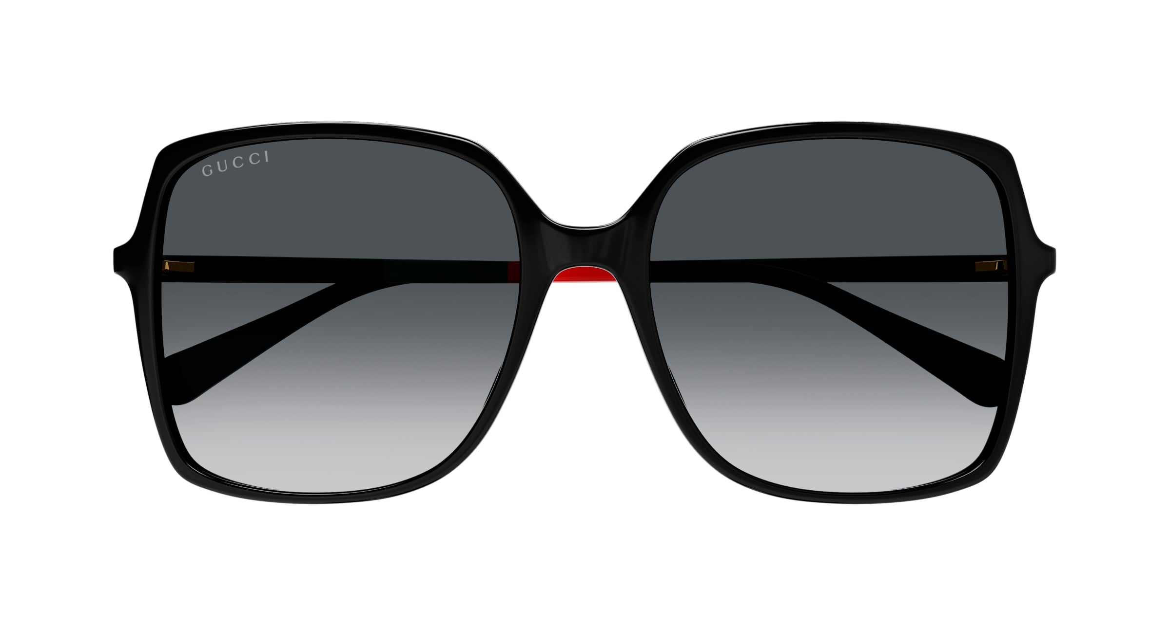 Gucci GG0544S 007 Rectangular Sunglasses Black - eye-oo.com display picture 2