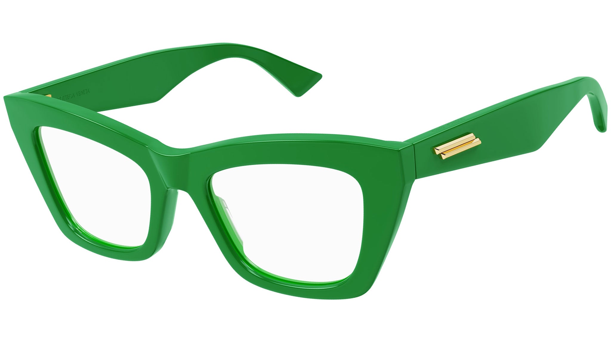 Bottega Veneta BV1215O 003 Shiny Green Optical Frame - eye  display picture 2