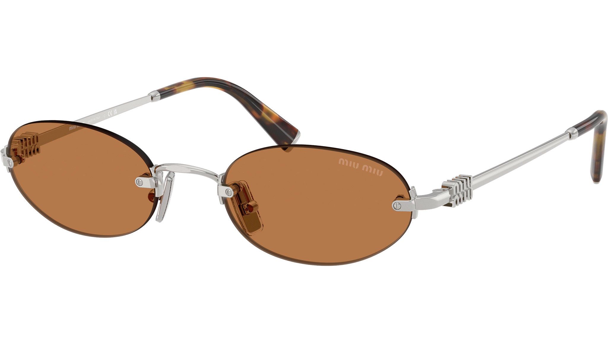 MU A54S Miu Miu Sunglasses 1BC90Q Silver - eye-oo.com display picture 2