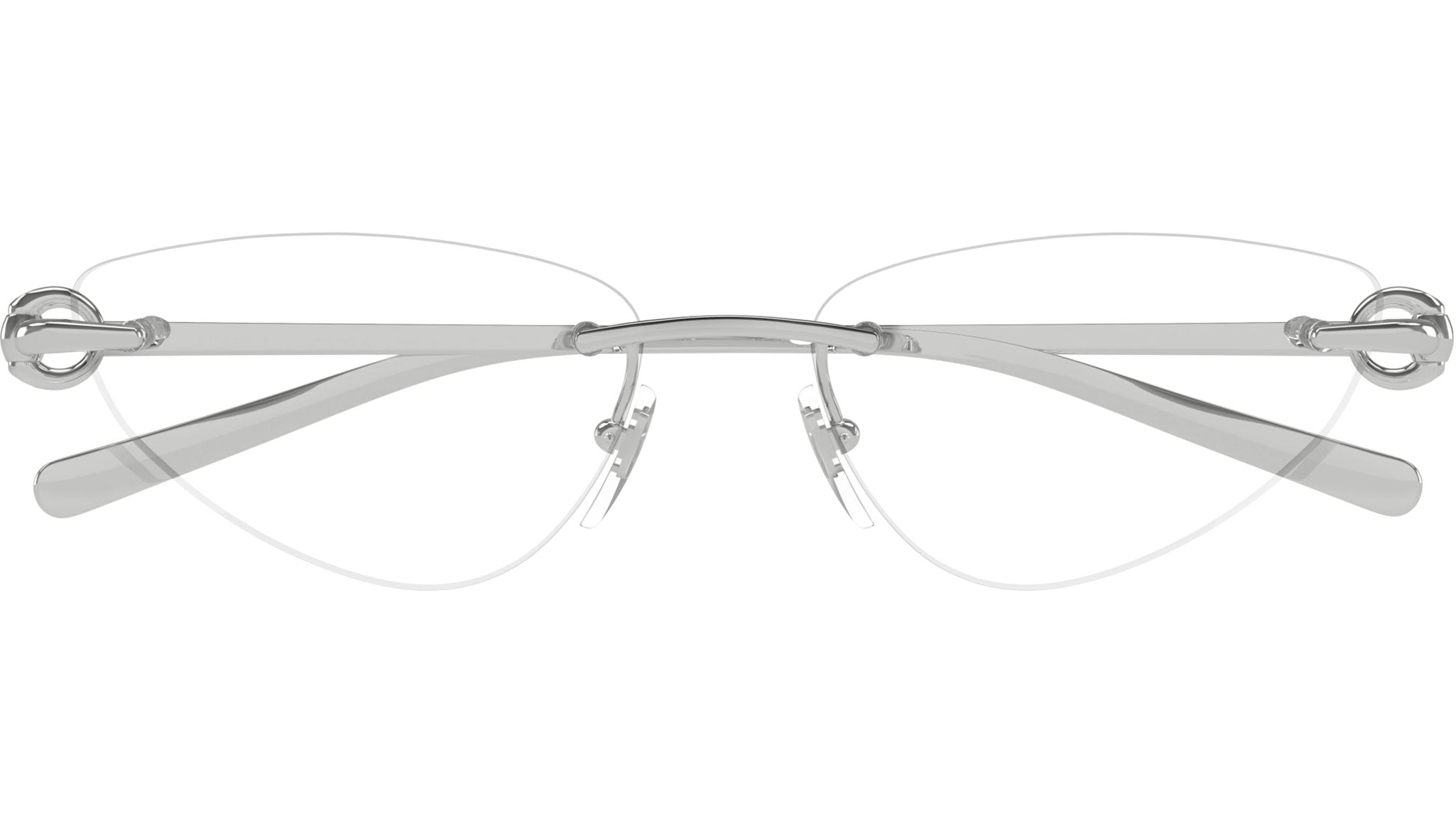 Gucci Eyeglasses GG1702O 001 Shiny Shiny Silver - eye-oo.com