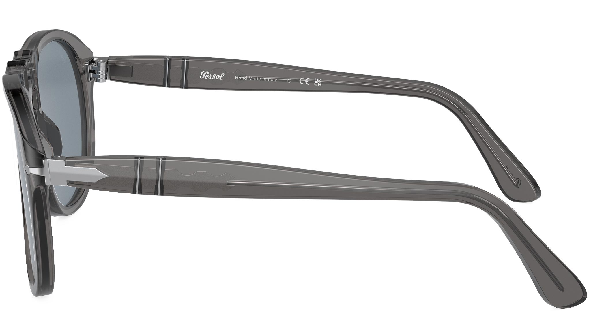 Persol PO0649 119656 Sunglasses Transparent Grey - eye-oo.com