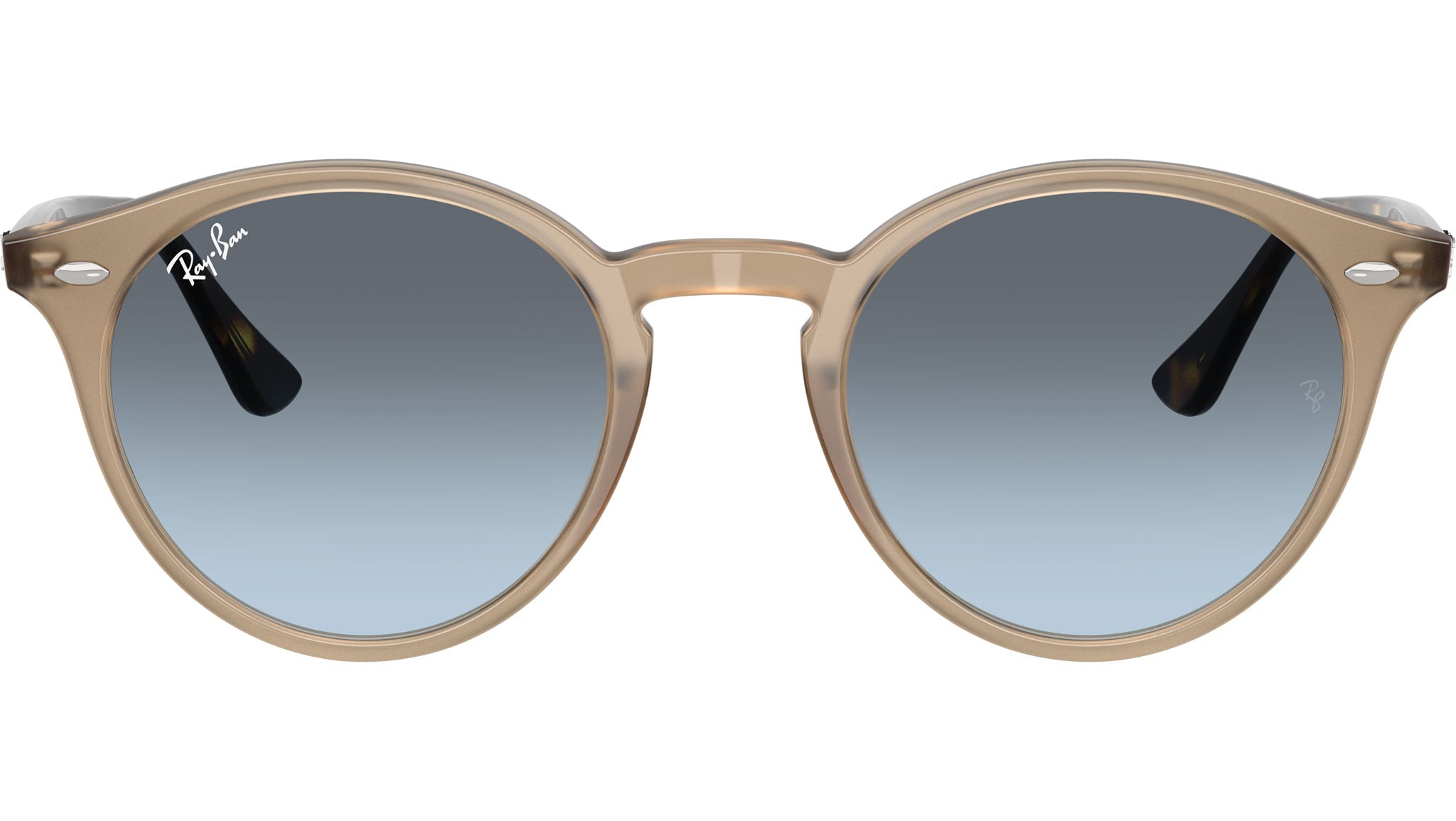 Ray-Ban RB2180 Tortoise Shell Sunglasses with Gradient Lenses Ray-ban RB2180 Light Havana (Clear/Green) Sunglasses for Men  main image 3