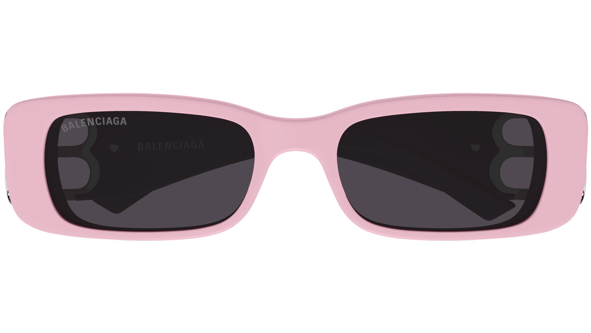 Balenciaga Dynasty Rectangle BB0096S 012 Pink Grey Sunglasses
