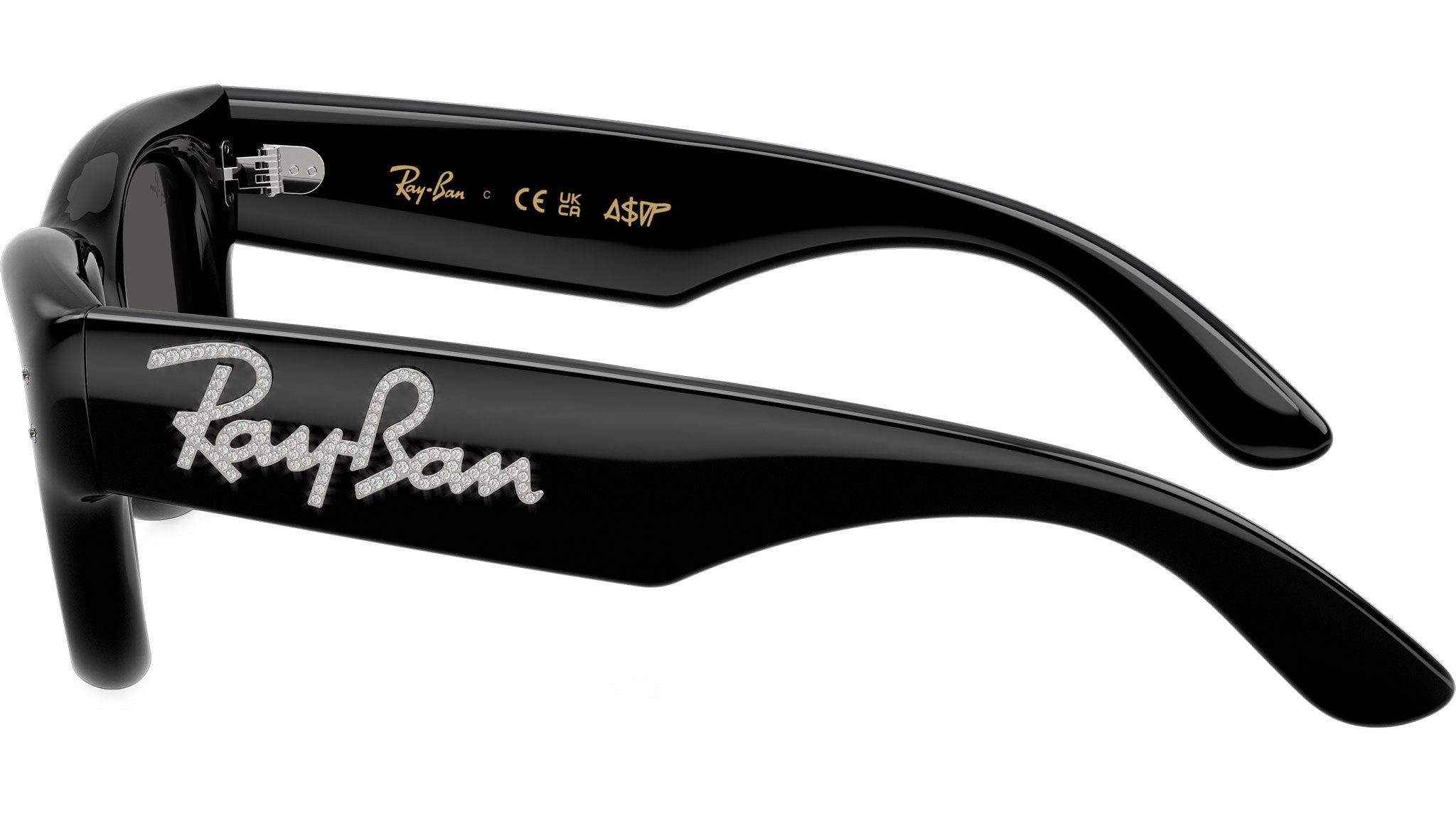 Wayfarer Puffer RB4940B Ray-Ban Sunglasses 686487 Black & Strass