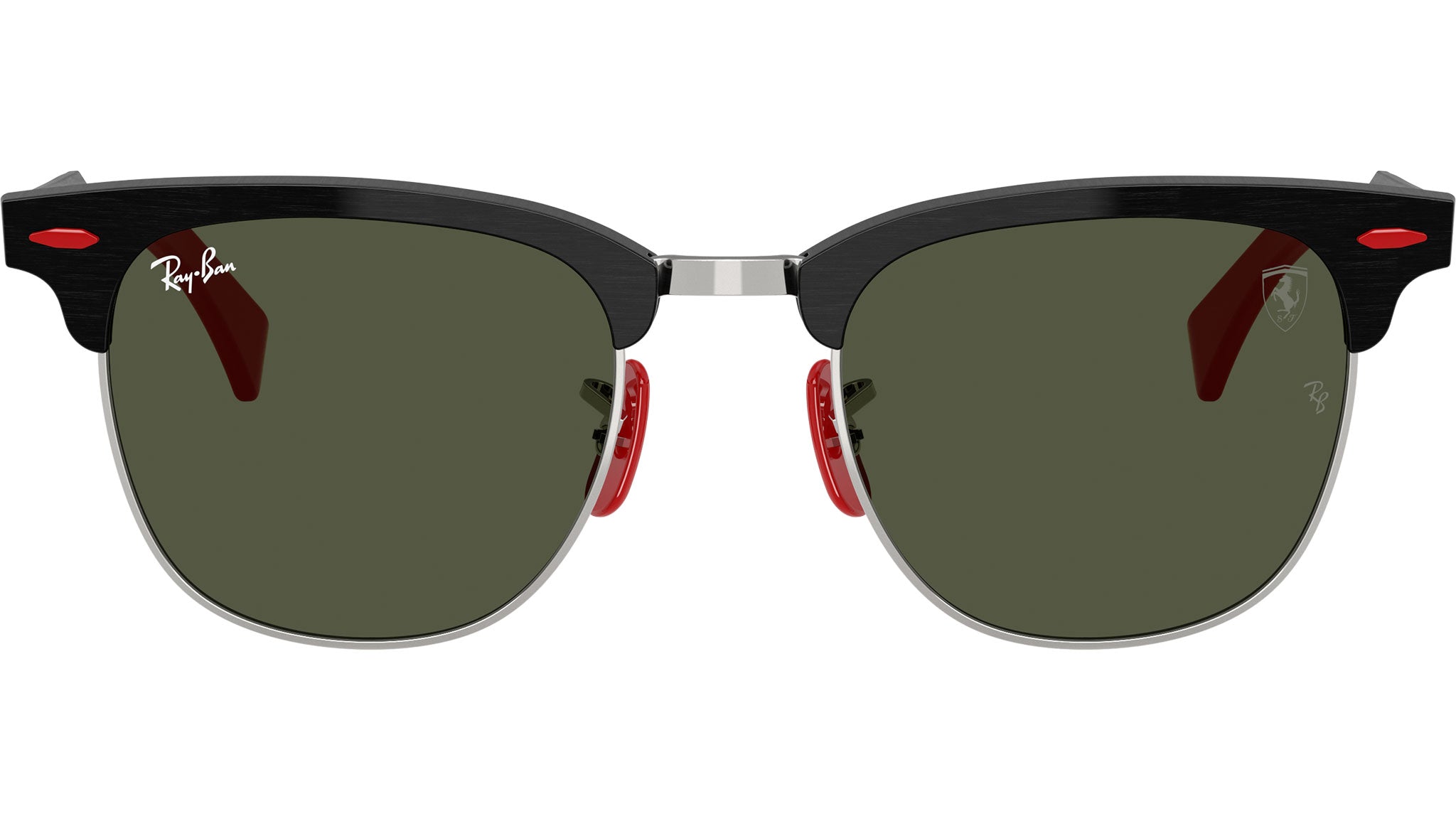 Ray-Ban RB3807M Sunglasses F11031 Brushed Black On Silver - eye-oo.com