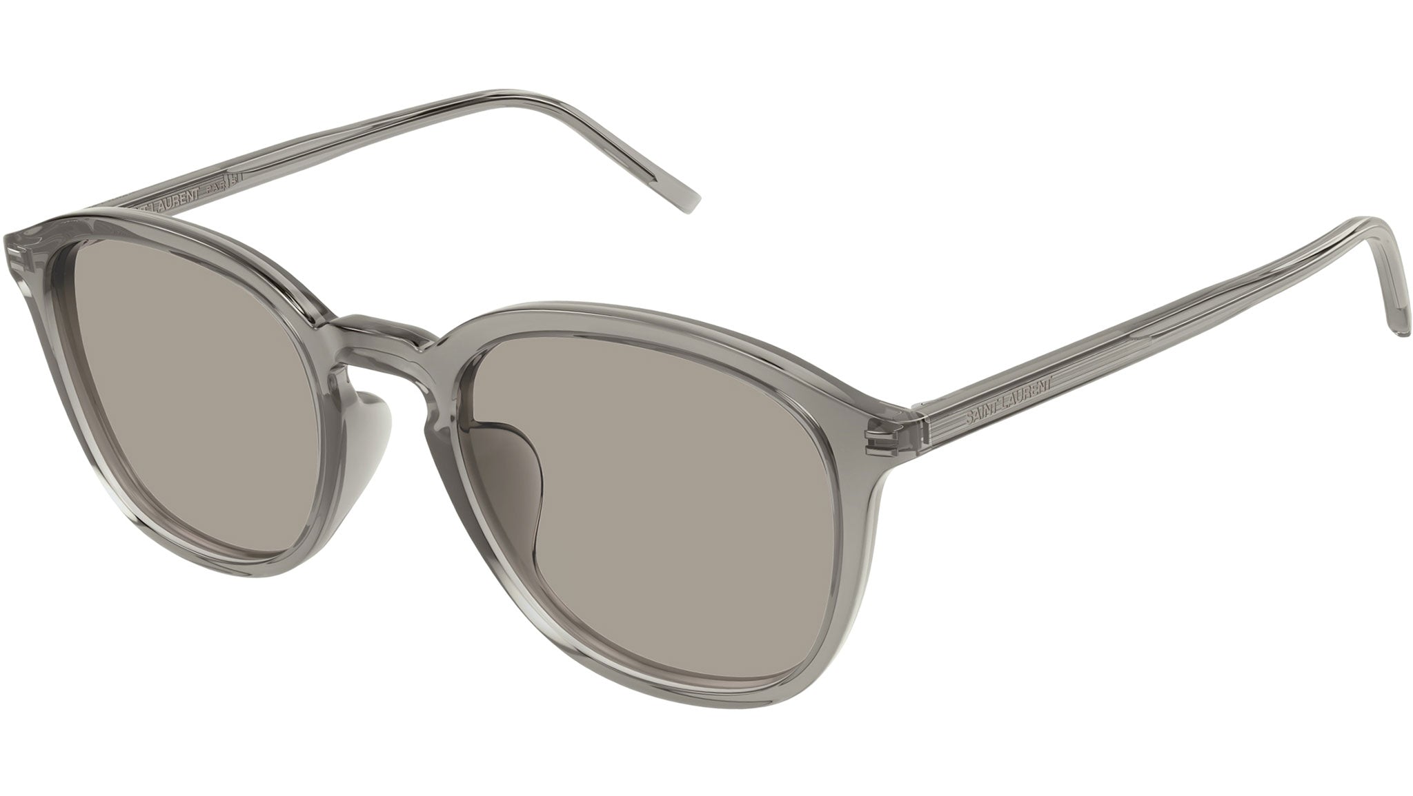 Saint Laurent SL 782/K 004 Oval Sunglasses Taupe - eye-oo.com