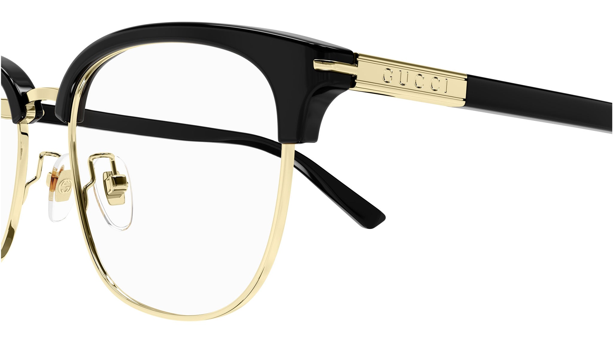 Gucci GG1901OA 001 Black Round Glasses - eye-oo.com
