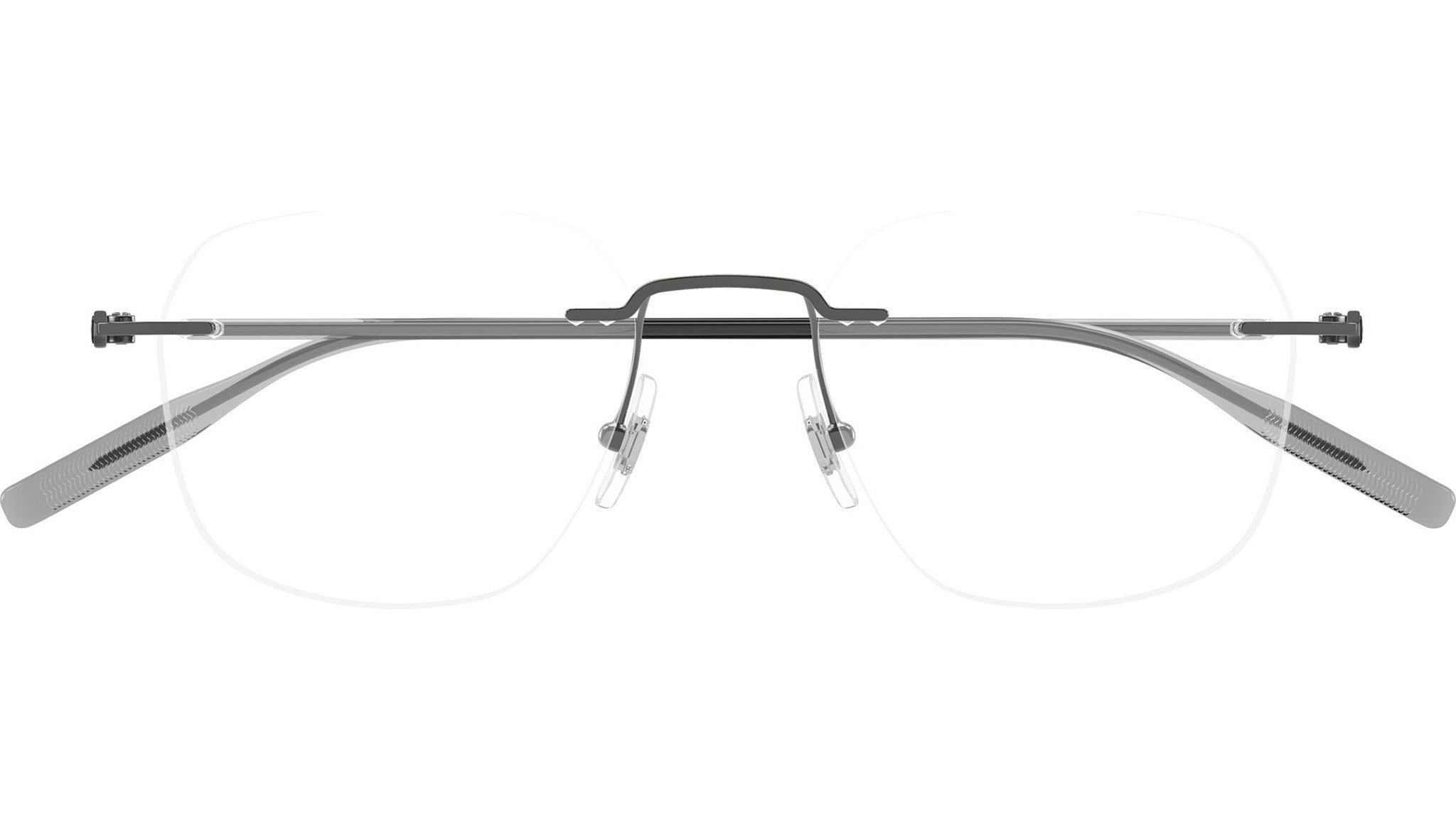 MB0430O Montblanc Panthos Glasses 001 Dark Ruthenium - eye  display picture 1