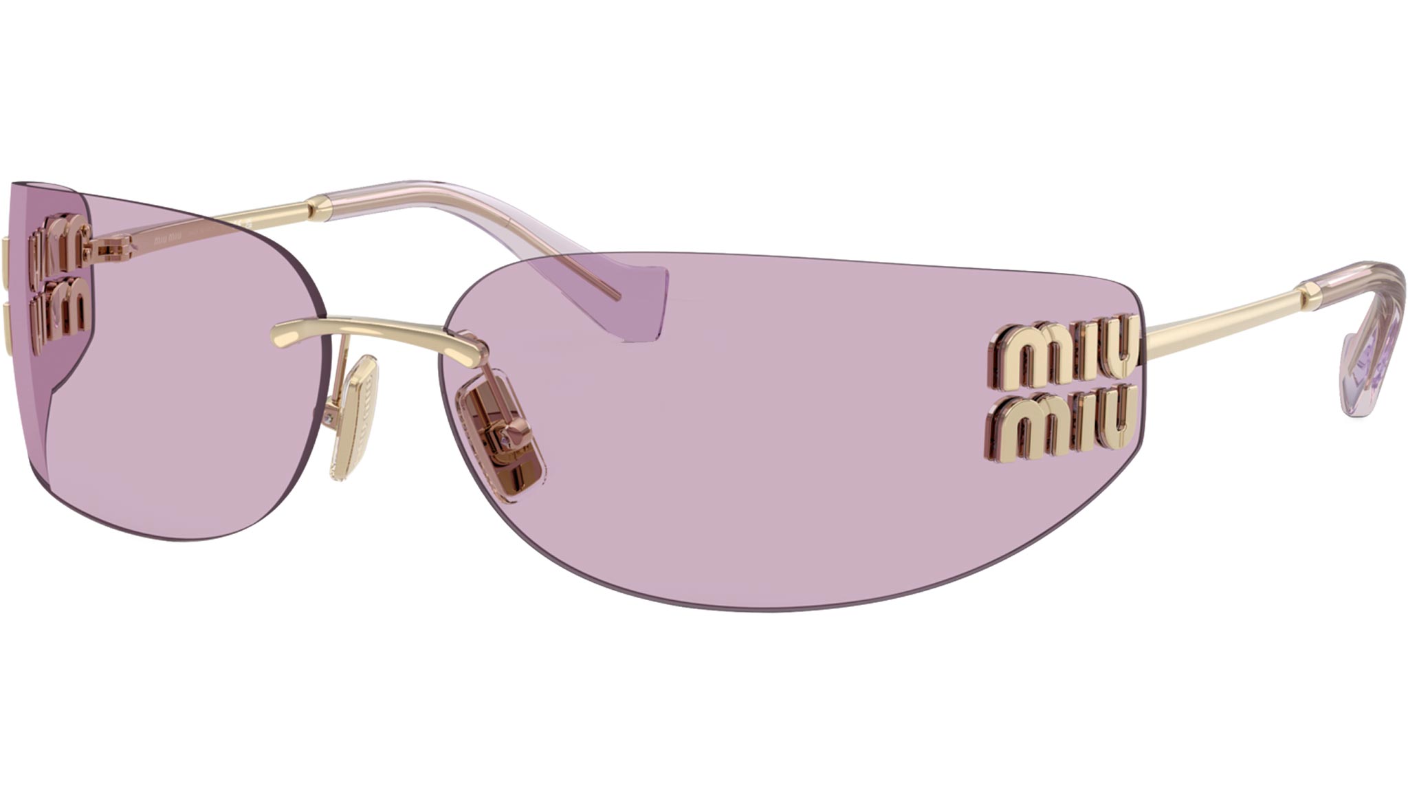 MU A51S Miu Miu Sunglasses ZVN90O Pale Gold - eye-oo.com