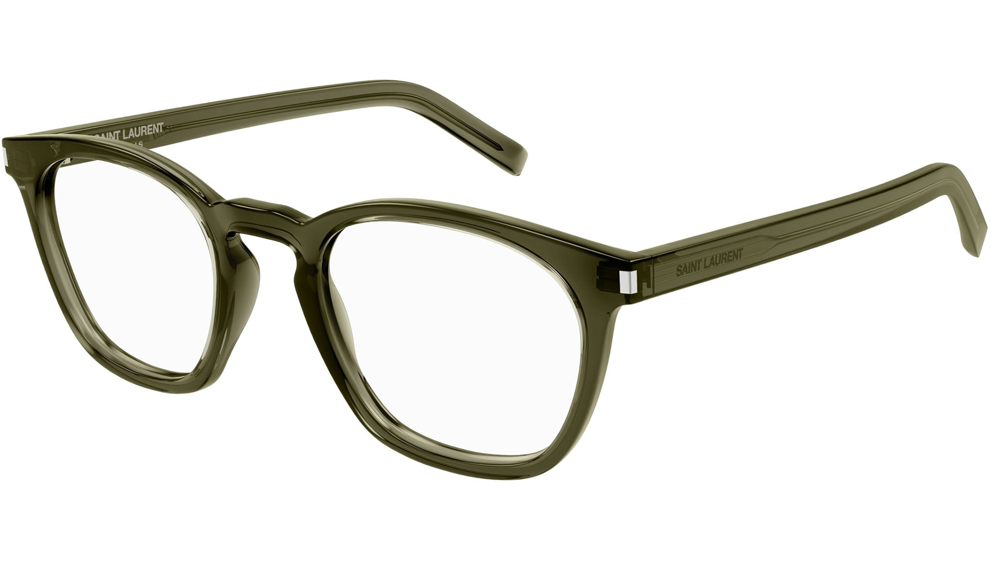 Saint Laurent SL548 SLIM OPT 005 Eyeglasses Green 55mm Cat Eye Frame Saint Laurent SL 548 SLIM OPT main image 2