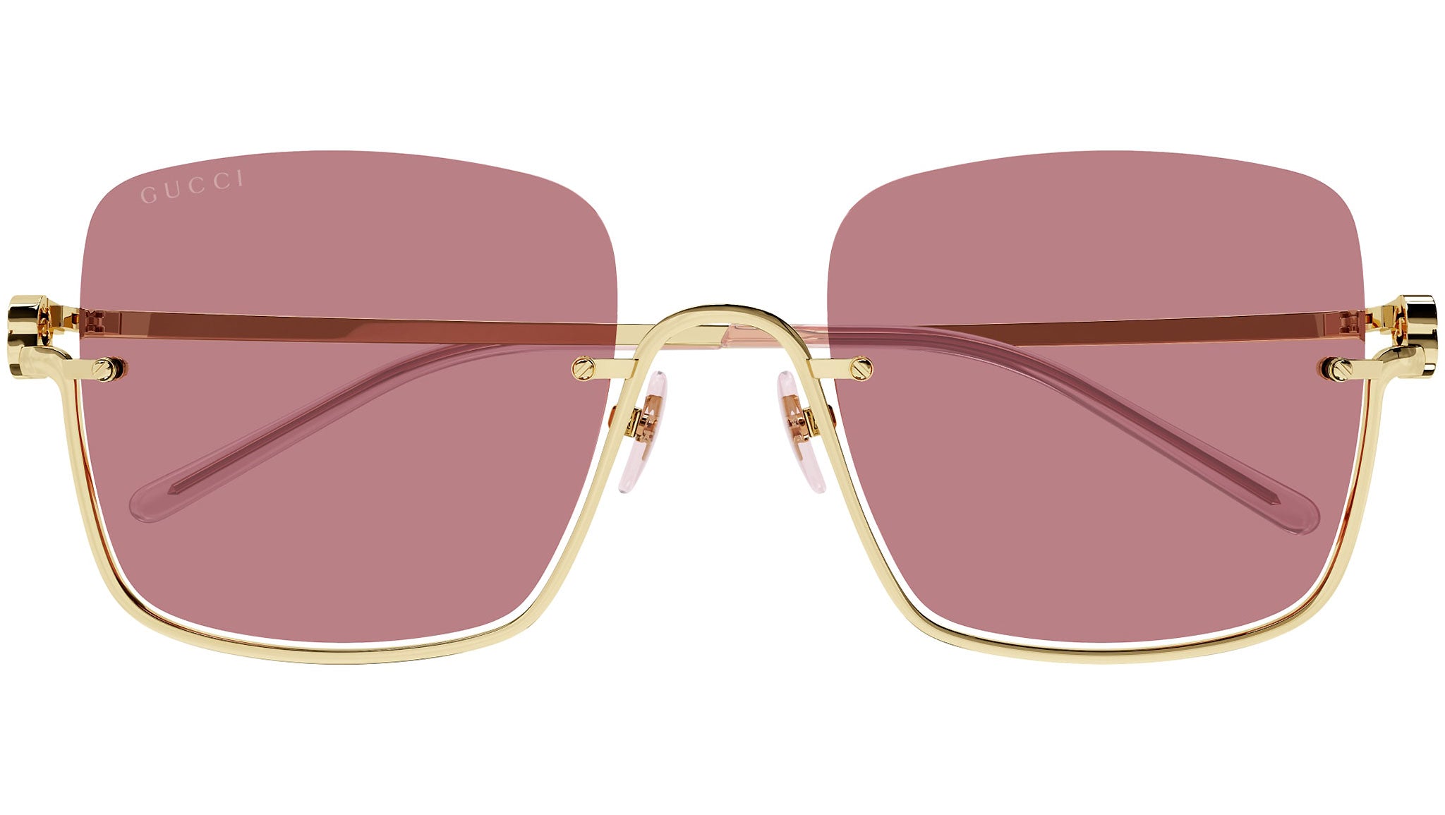 Gucci GG1279S 003 Gold Red Sunglasses - eye-oo.com