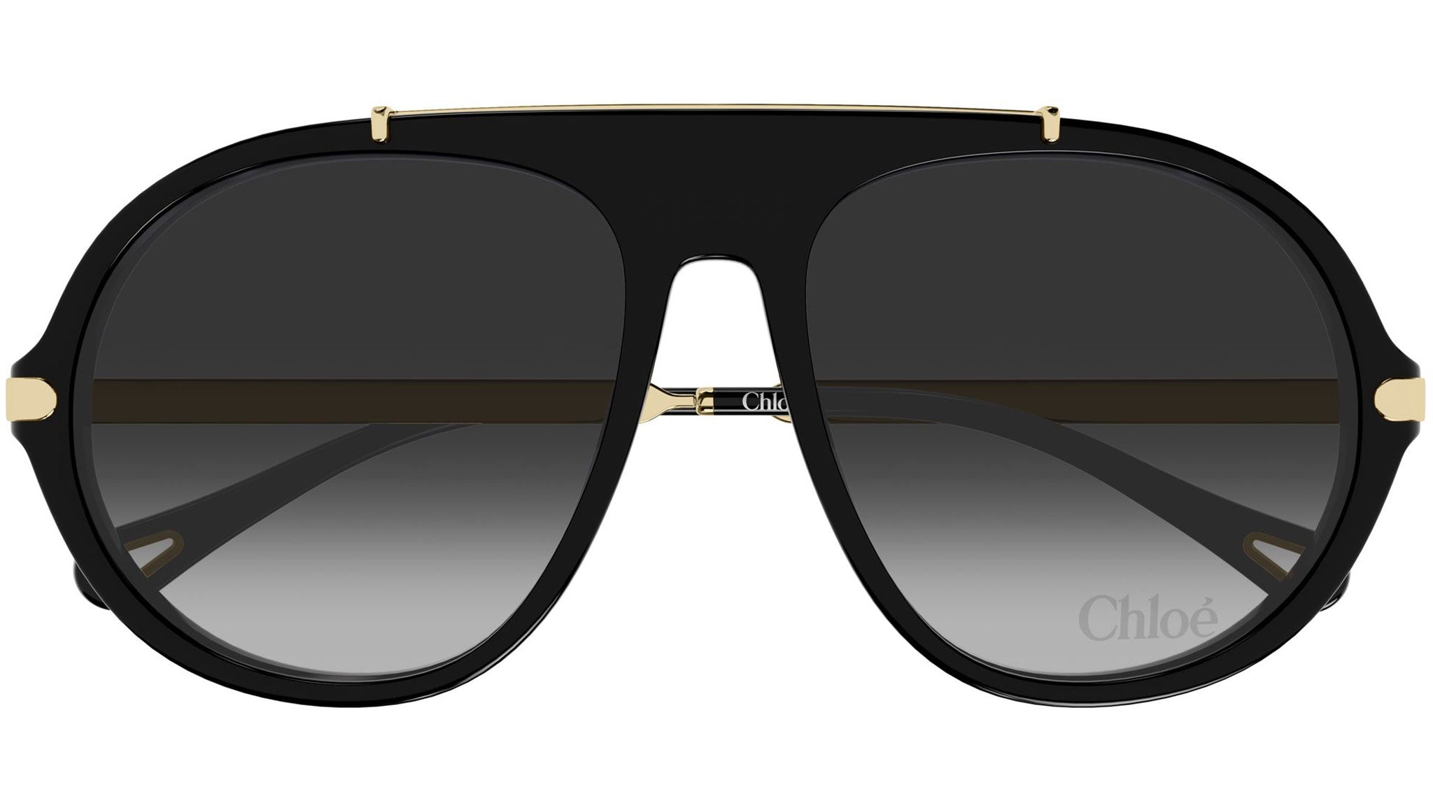 chloe サングラス CH0357S Chloé Panthos Sunglasses 001 Black Gradient Grey - eye-oo.com