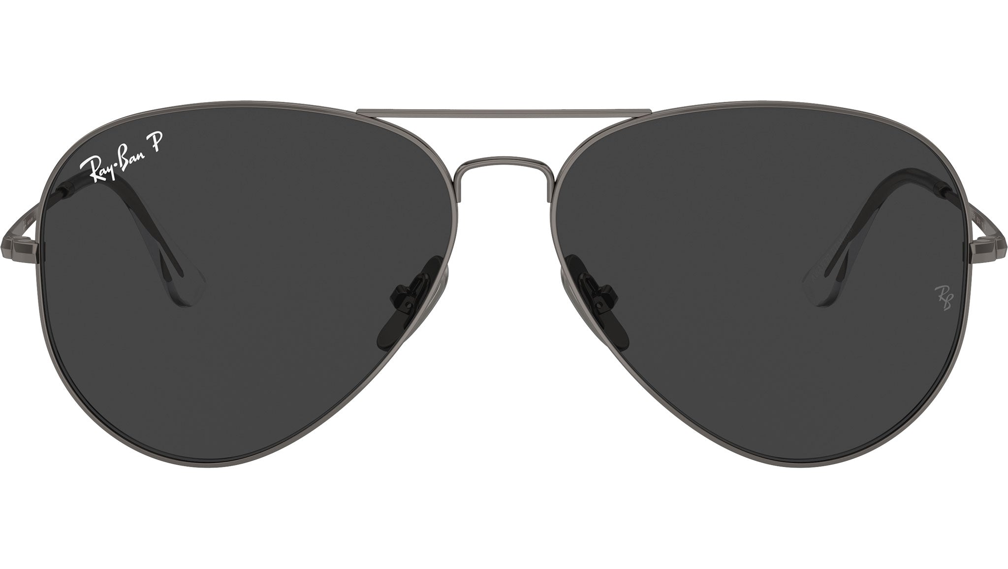 Ray-Ban Aviator Titanium Sunglasses RB8089 165/48 Gunmetal - eye 