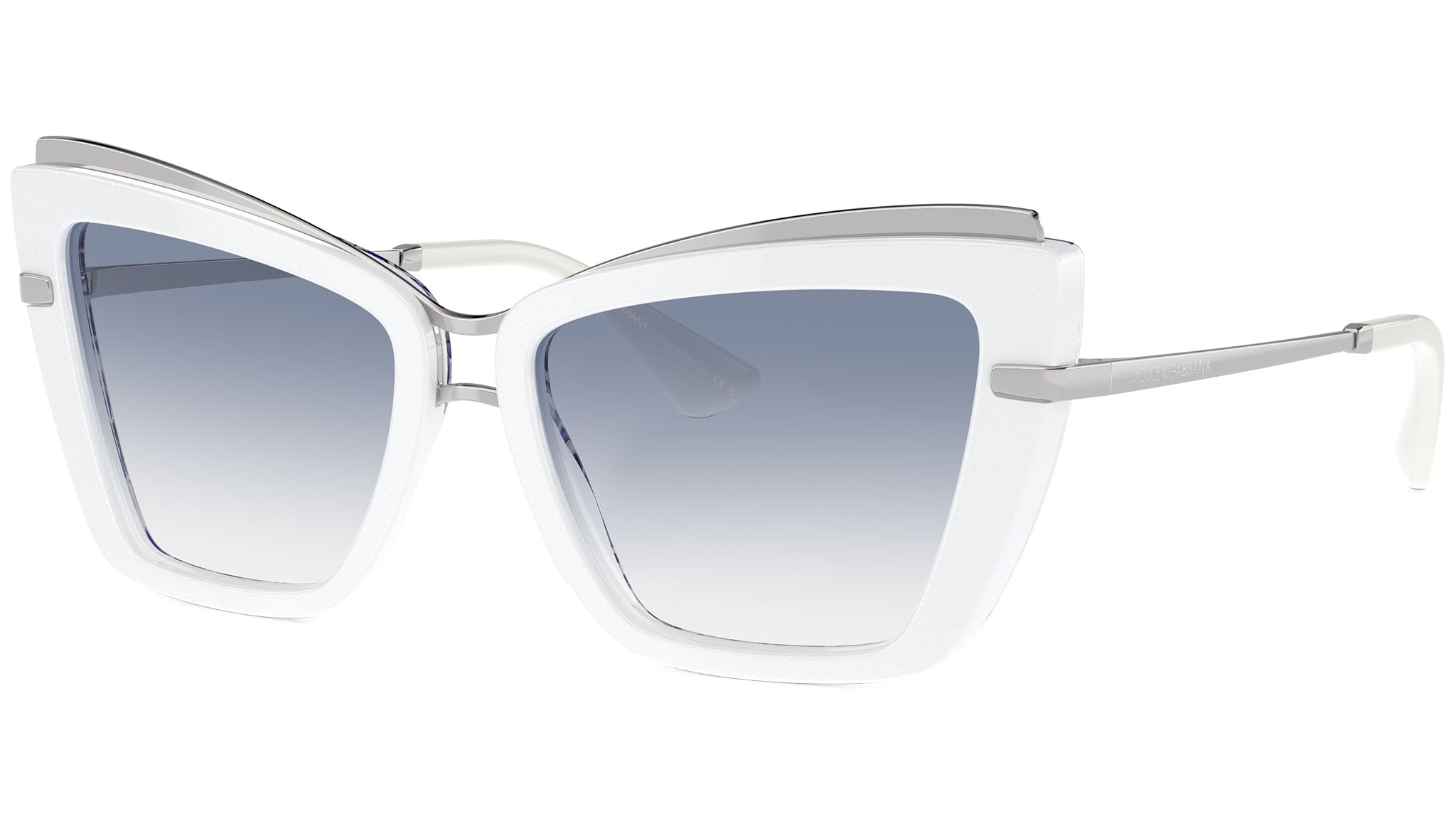 Occhiali da sole Dolce Gabbana DG4472 337119 Bianco Su Blu