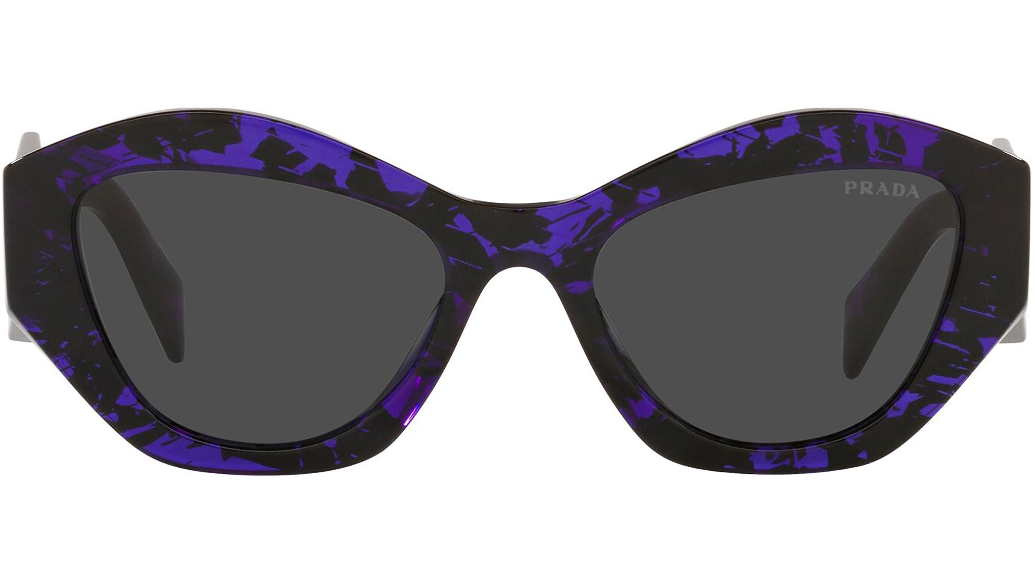Prada Black and Purple Cat-Eye Sunglasses PRADA SPR 08Y-F Cat-Eye Symbole Sunglasses w/ Box & Case  main image 4