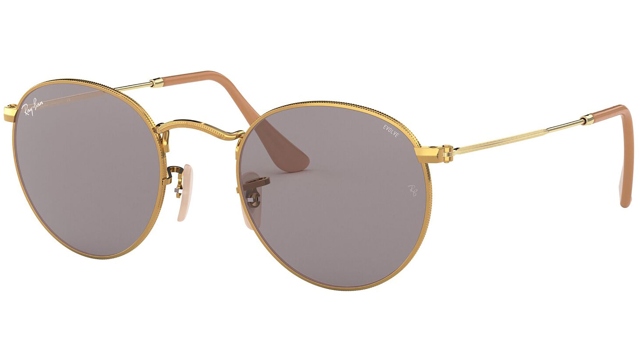Ray-Ban Round Metal RB3447 9064V8 Gold Sunglasses - eye-oo.com