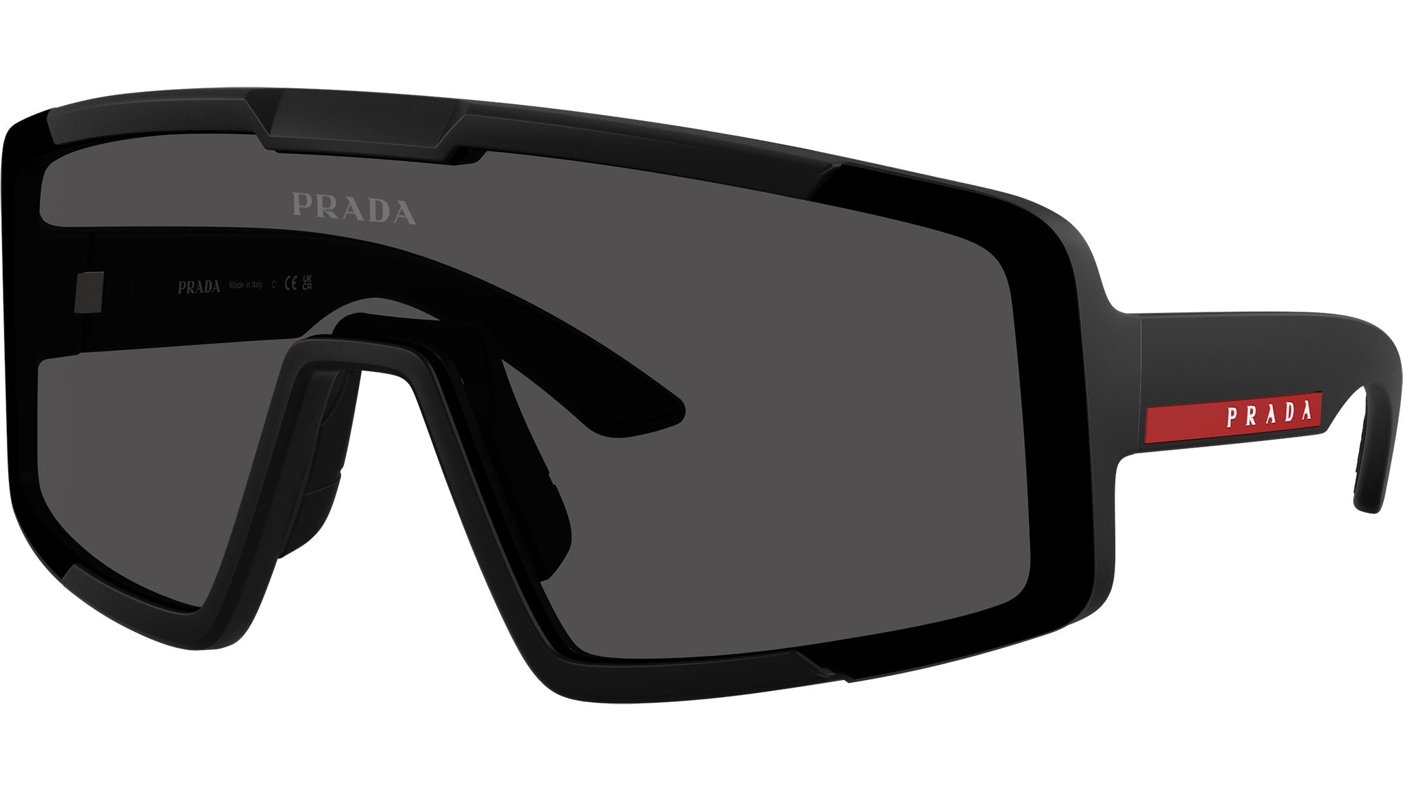 PSB07S Prada Linea Rossa Sunglasses 1BO06F Matte Black - eye-oo.com