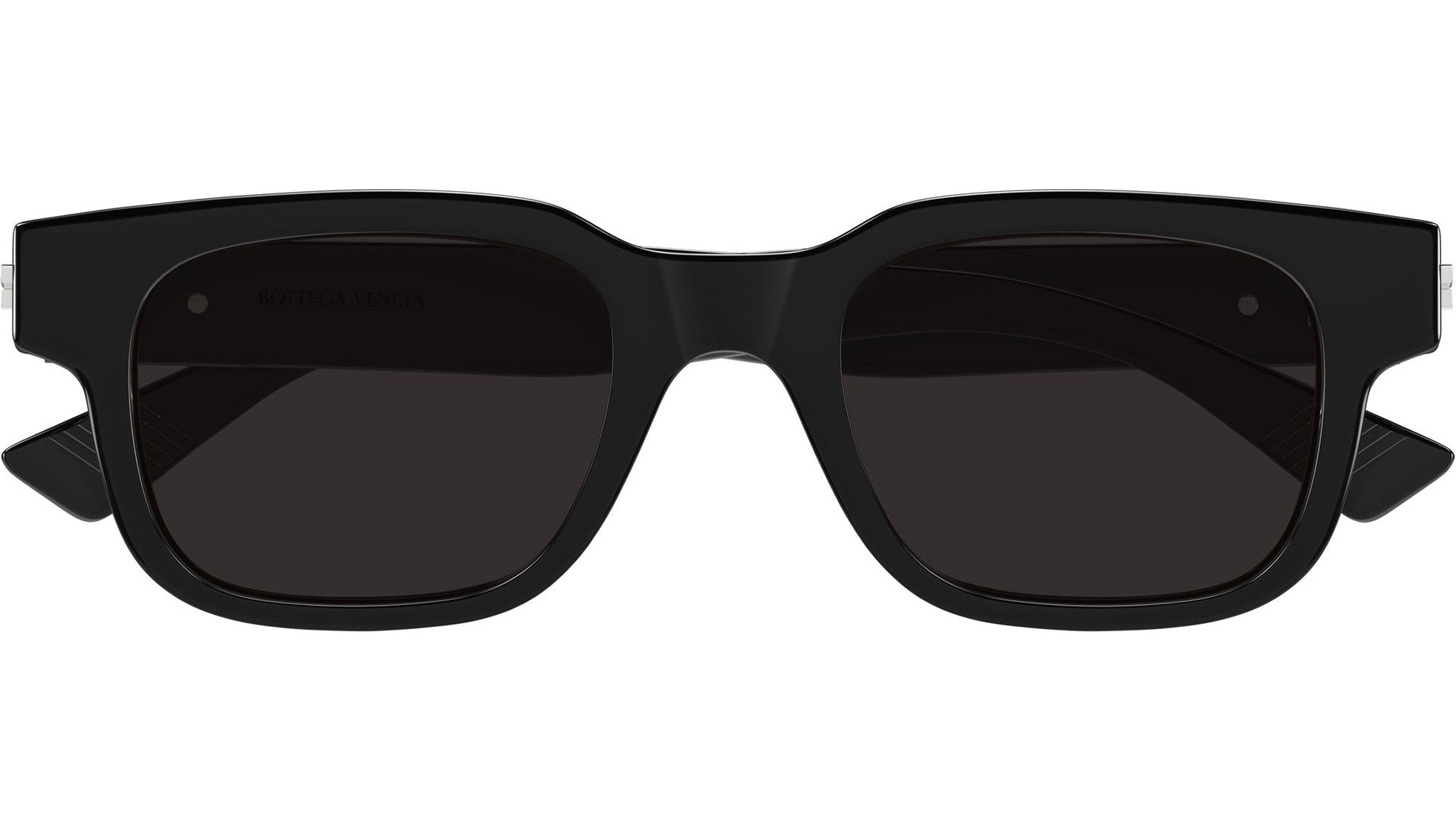 BV1411S Bottega Veneta Rectangular Sunglasses 001 Black - eye-oo.com