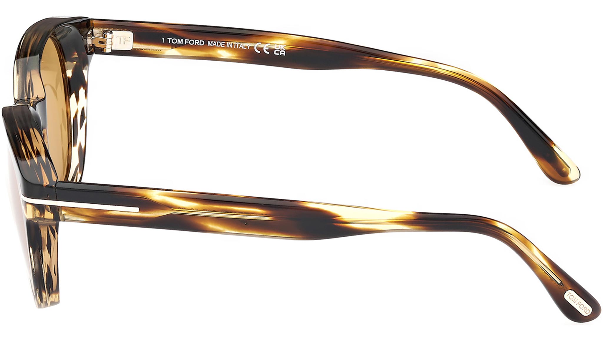 NWT Tom Ford FT1180 Dark Havana Round 53mm Sunglasses Tom Ford Carmen Sunglasses FT1186 52E Dark Havana - eye-oo.com main image 3