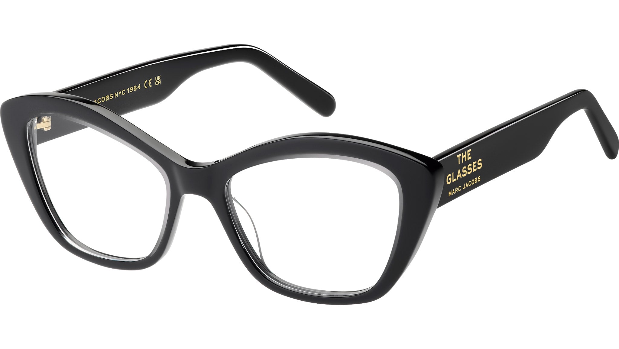 New Marc Jacobs black rectangle eye glasses. Marc Jacobs MJ 1096 807 Optical Frame Black - eye-oo.com main image 2