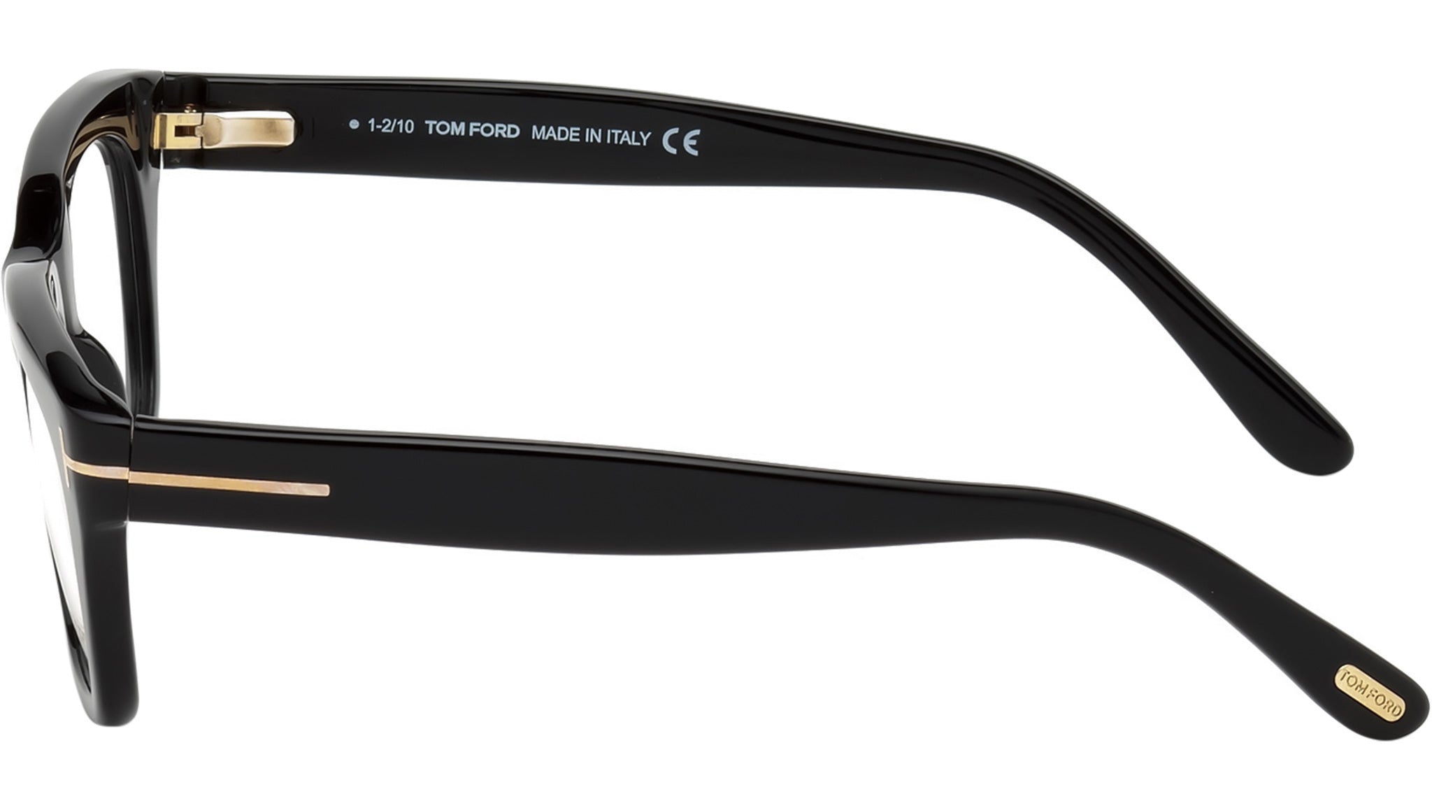 Tom Ford FT5178 Optical Frame 001 Glossy Black / T Logo Temple