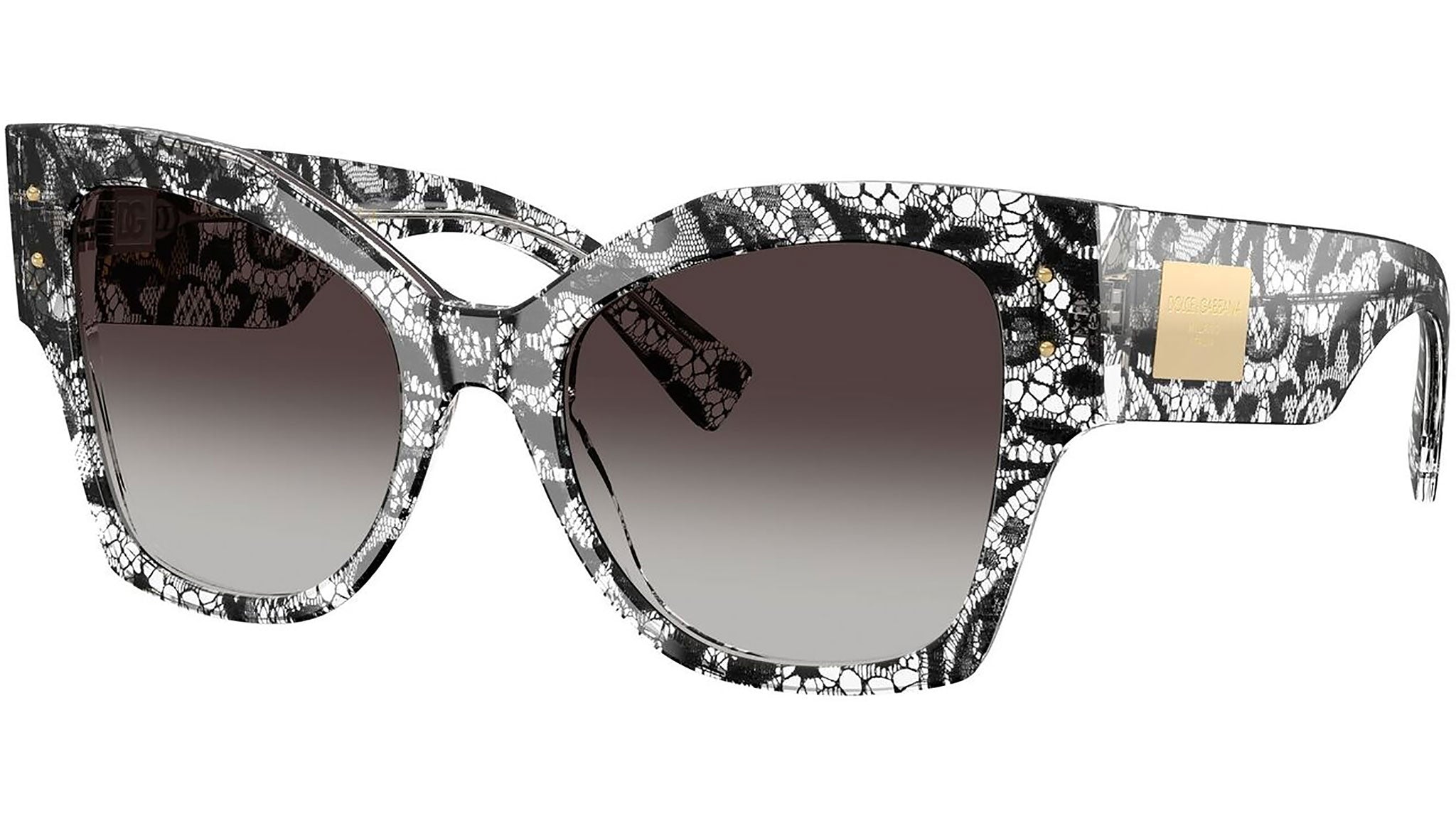 Dolce & Gabbana DG4478 Sunglasses 32878G Black Lace - eye-oo.com