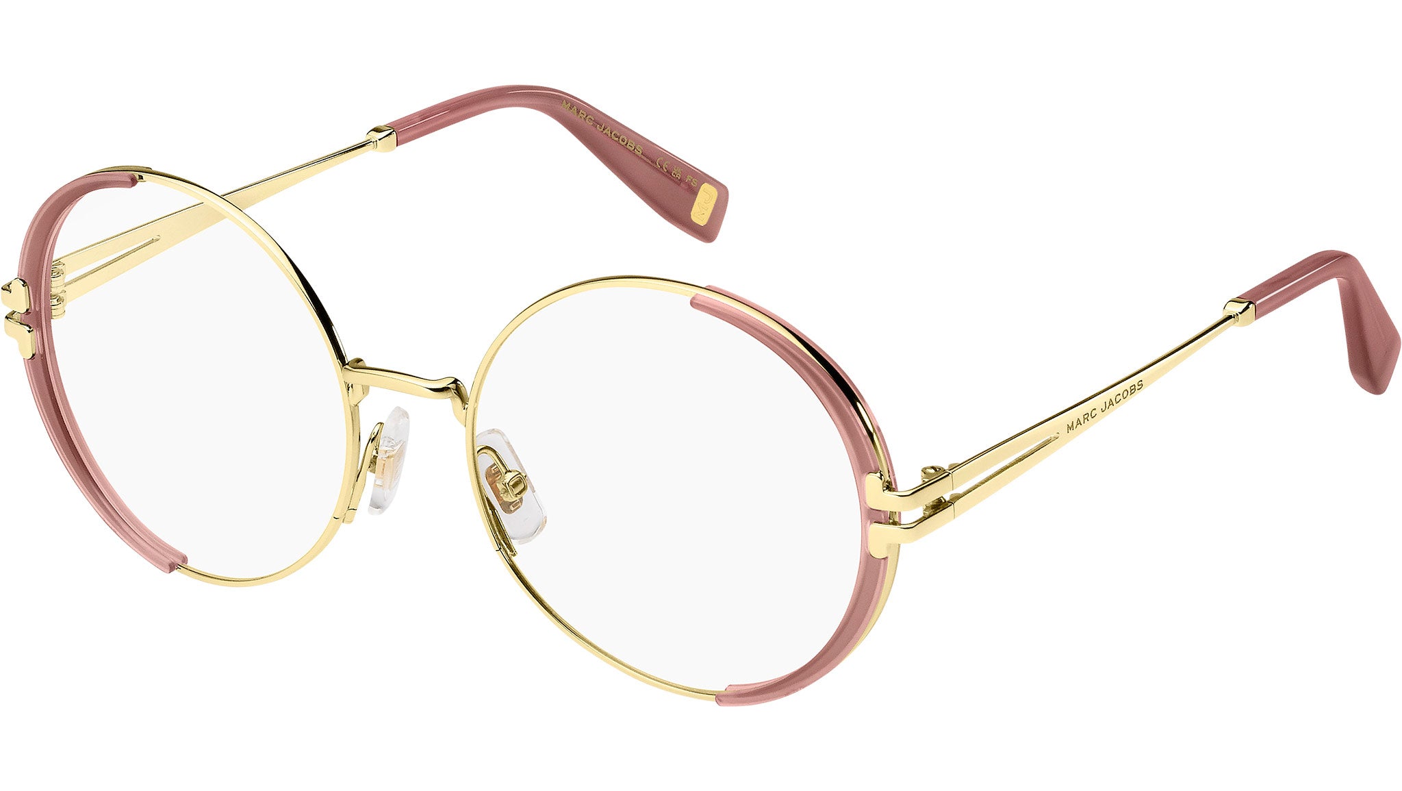 NEW MARC JACOBS MJ 1093 0EYR 00 EYEGLASSES GOLD PINK WOMEN EYEWEAR MARC JACOBS Marc Jacobs MJ 1093 EYR Optical Frame Gold Pink - eye-oo.com main image 3