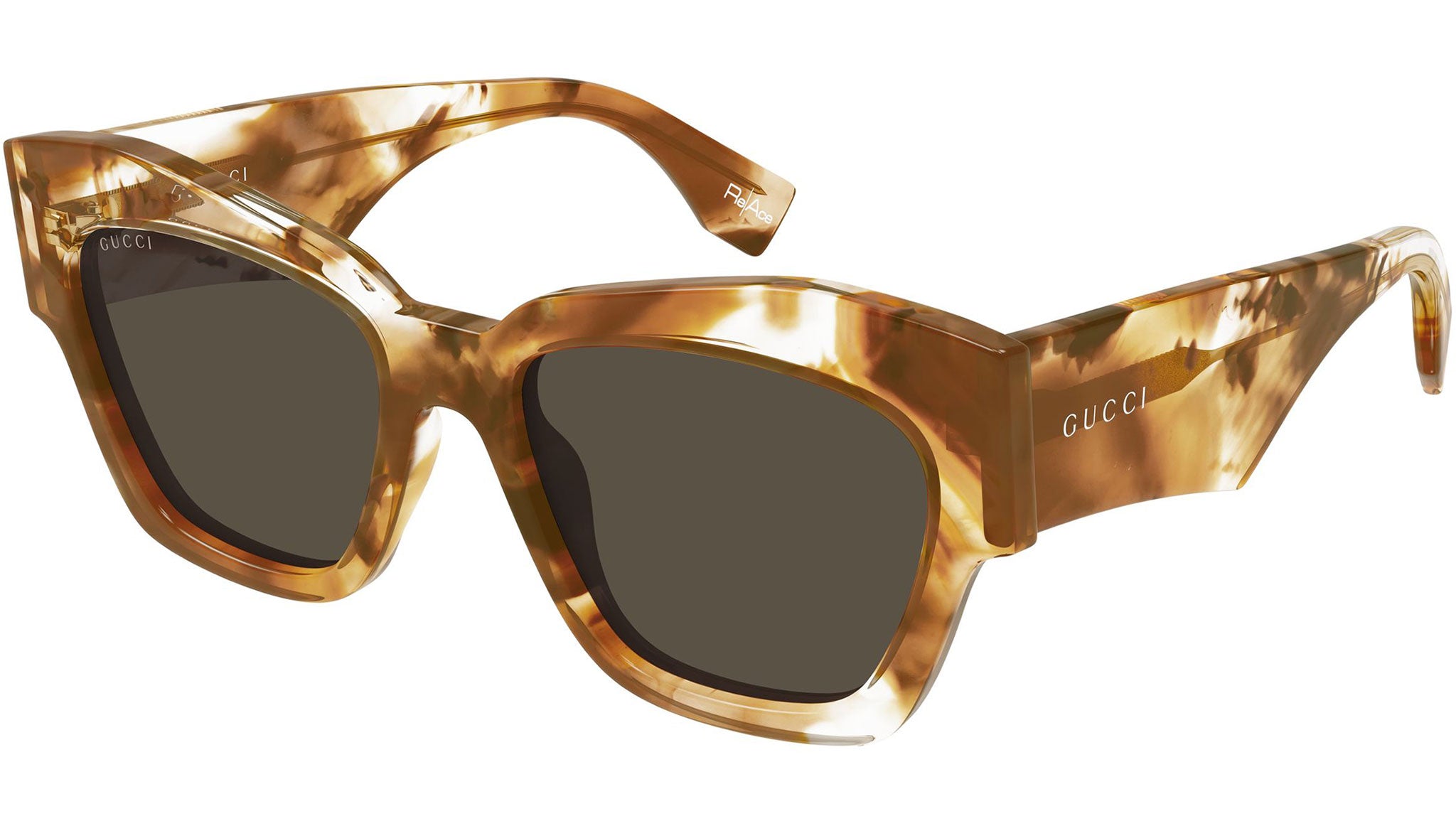 Gucci gold/brown Havana sunglasses. Gucci GG1884SK 004 Sunglasses Women main image 4