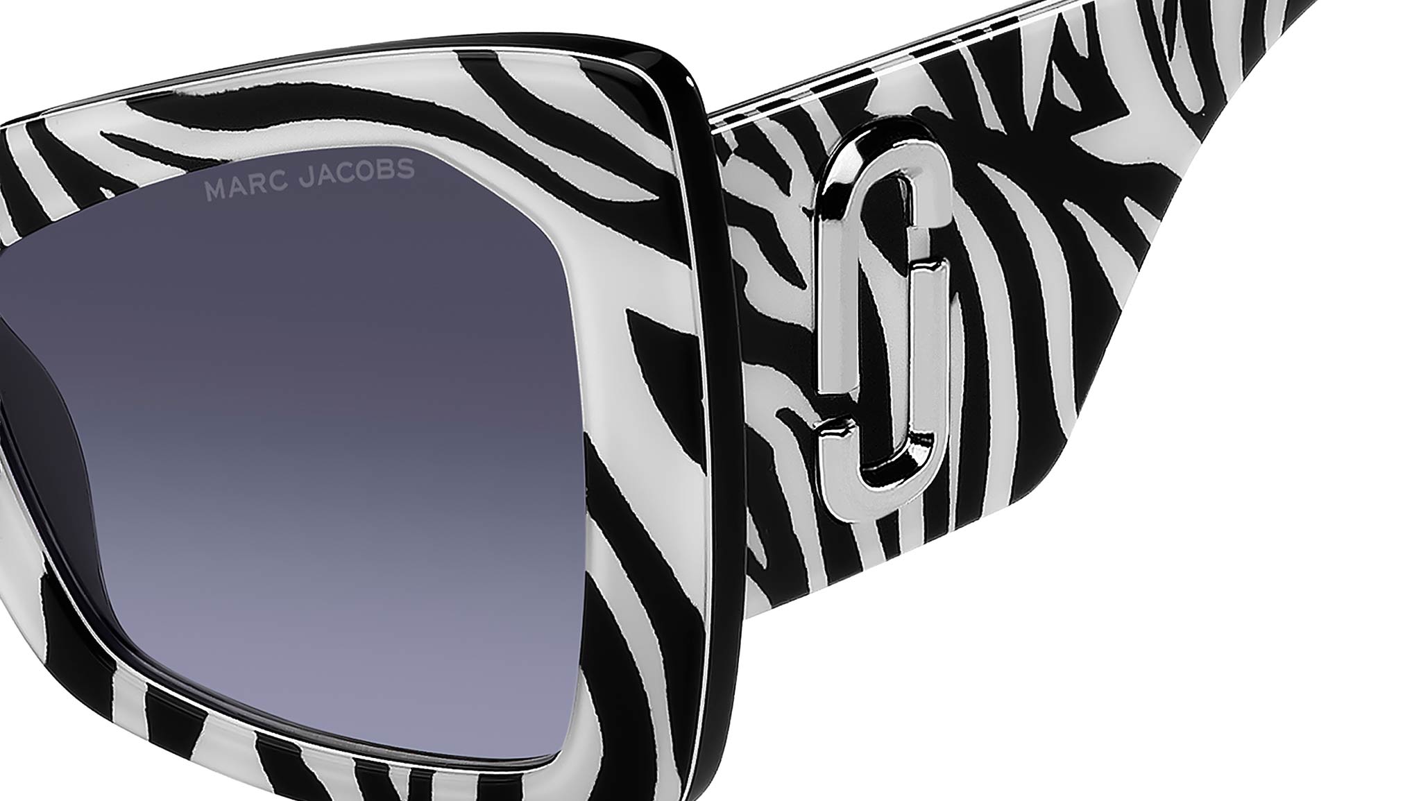 Marc Jacobs MARC 761/S 003K GB Butterfly Sunglasses - Pattern / Grey Marc Jacobs MARC 761/S 03K GB Sunglasses Pattern Black White  main image 3