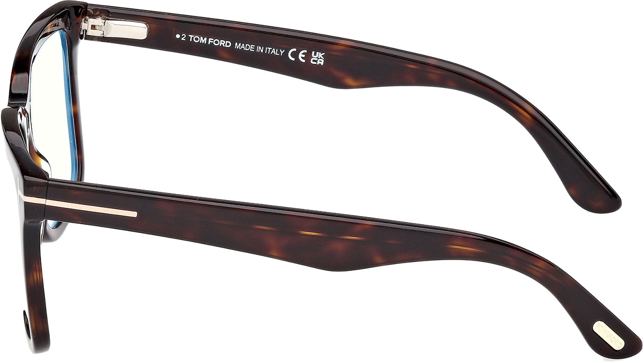 Tom Ford Clip-on Glasses 052 Dark Havana - eye-oo.com display picture 1