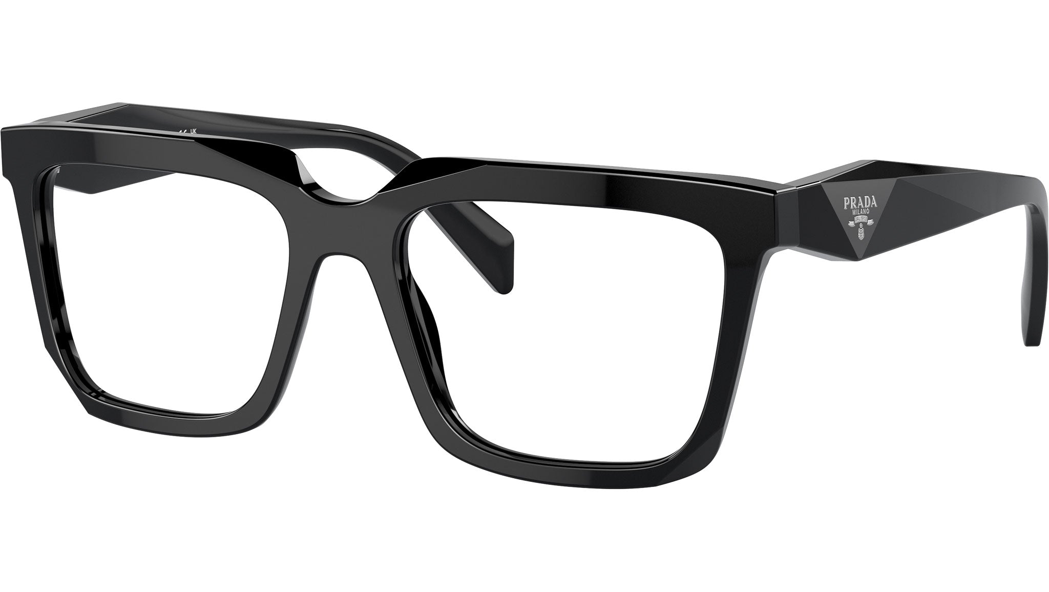Prada PR A19V Eyeglasses 16K1O1 Black - eye-oo.com