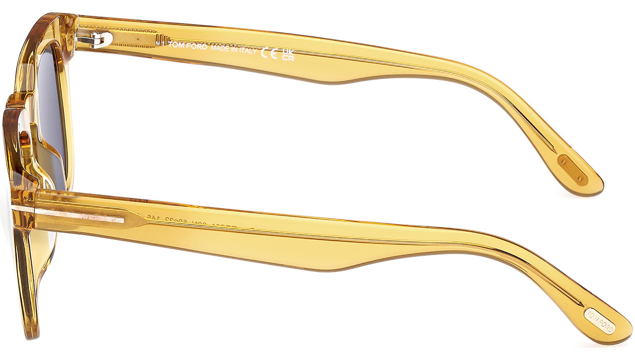 Tom Ford Dax Sunglasses FT0751 39N Shiny Light Yellow - eye-oo.com