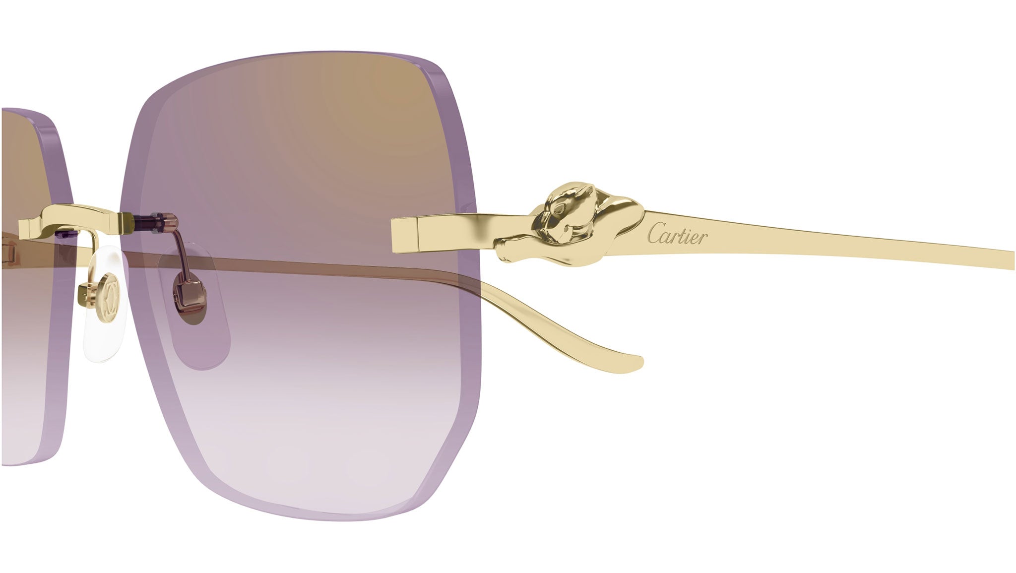 Cartier CT0549S Sunglasses 004 Shiny Gold - eye-oo.com