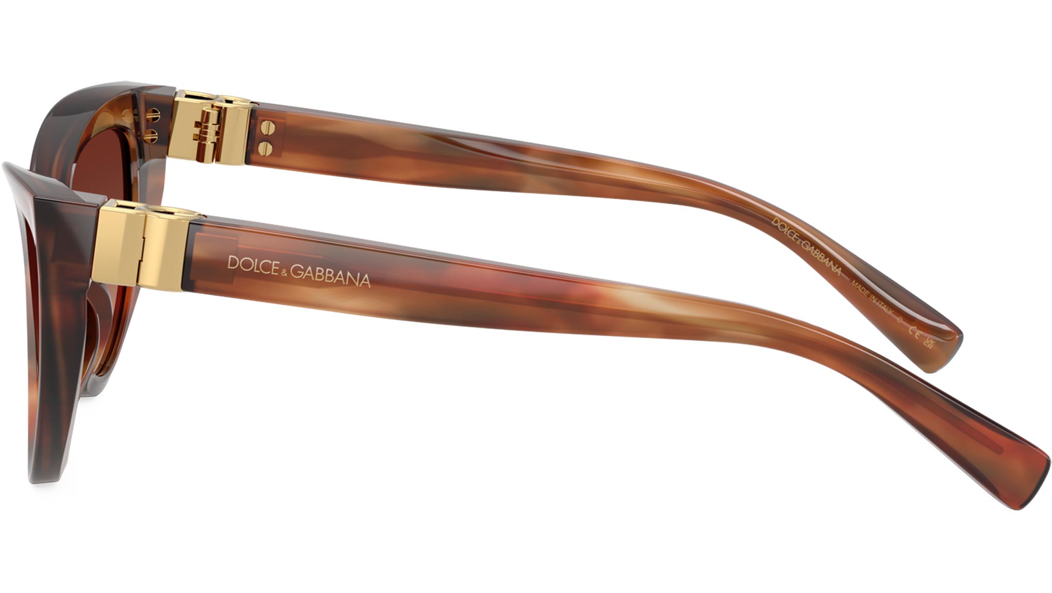 Dolce & Gabbana DG 4497 Sunglasses 322113 Striped Brown  display picture 1
