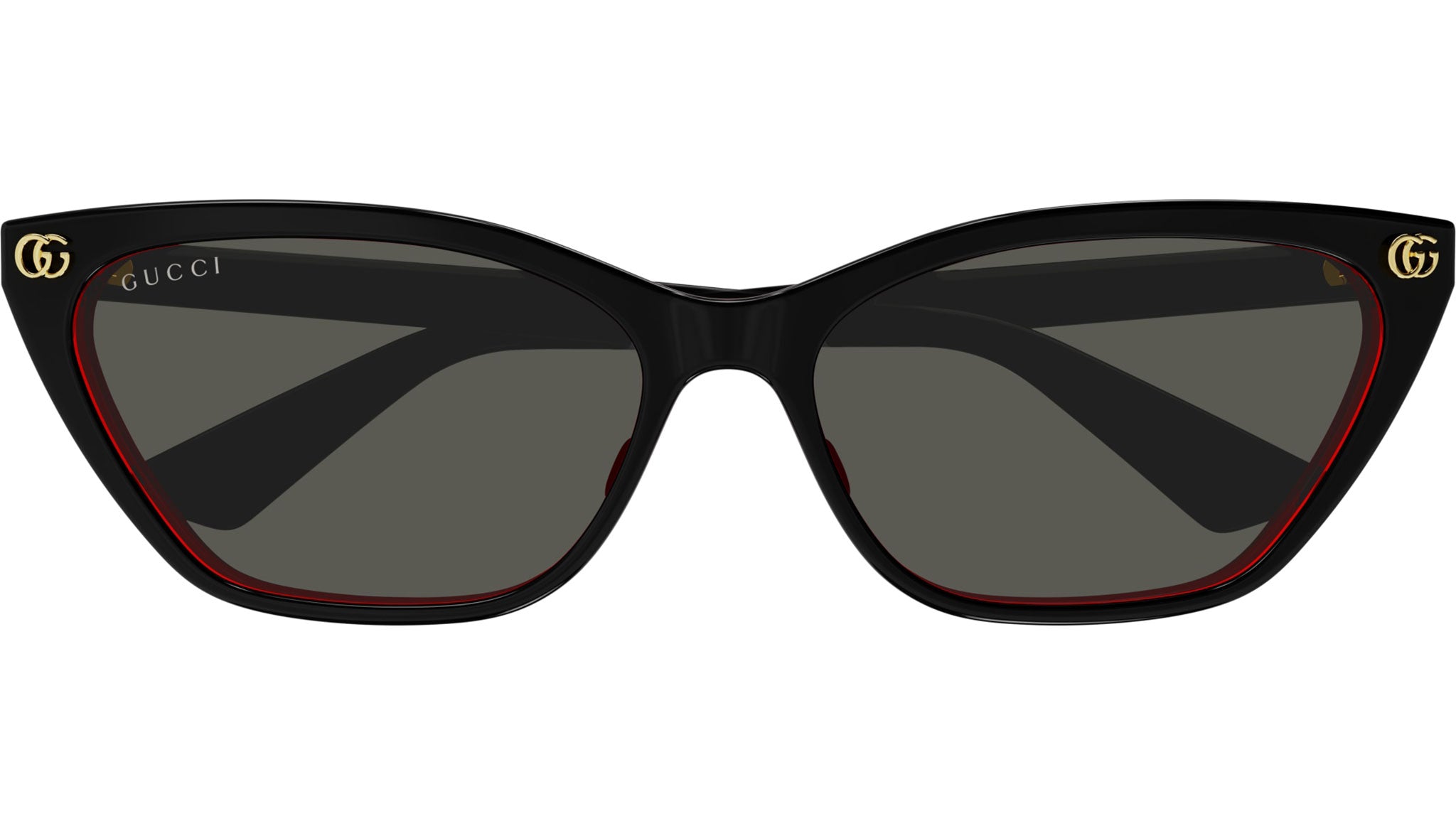 Gucci GG1815S 003 Cat Eye Sunglasses Black Red - eye-oo.com