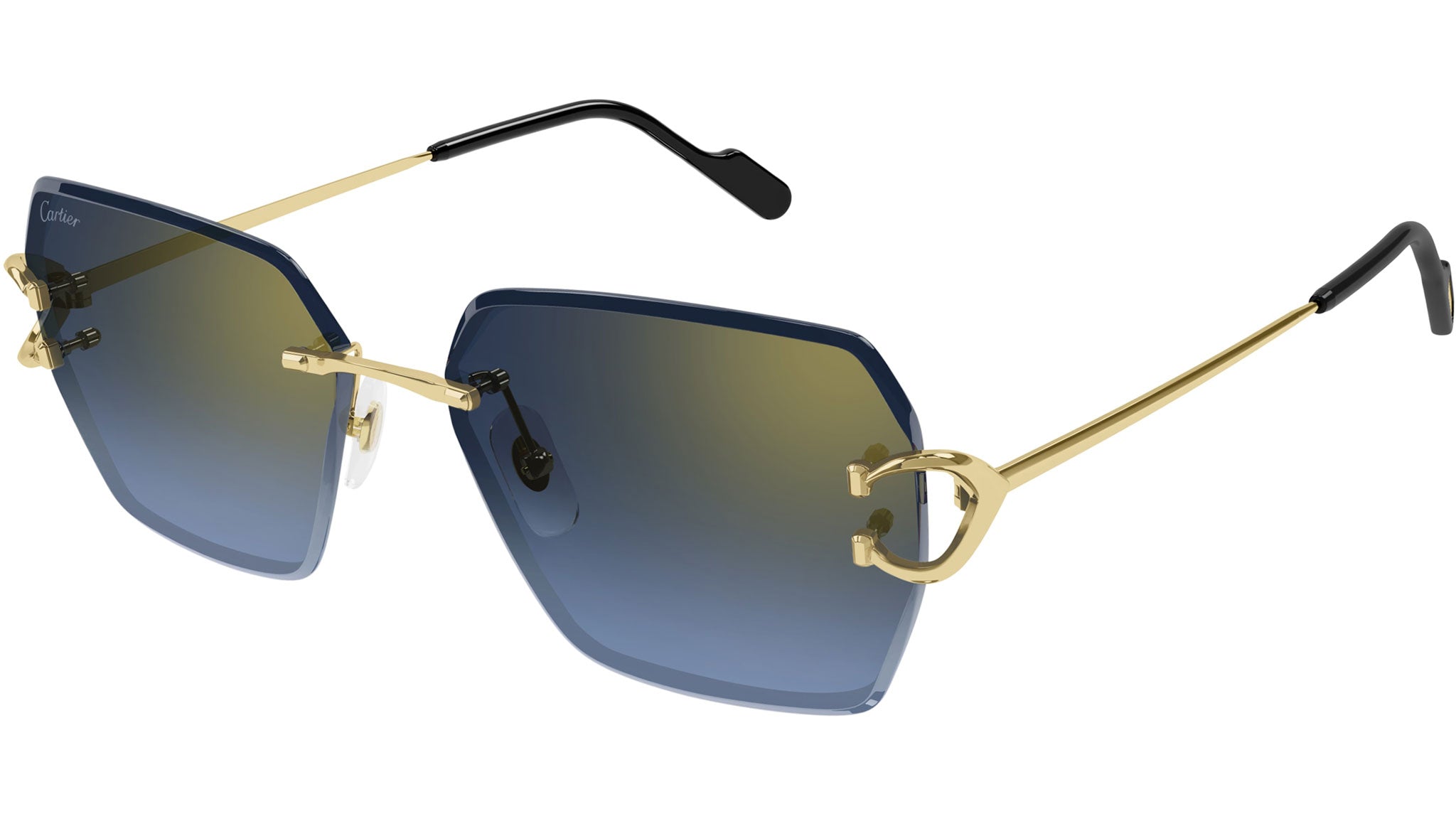 Cartier CT0466S 002 Sunglasses Shiny Gold - eye-oo.com display picture 3