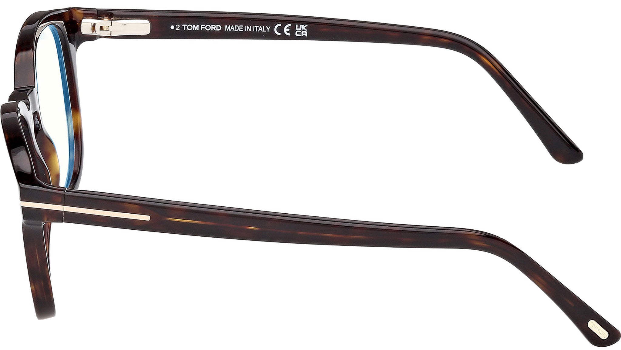 Tom Ford Clip-on Glasses 52N Dark Havana - eye-oo.com