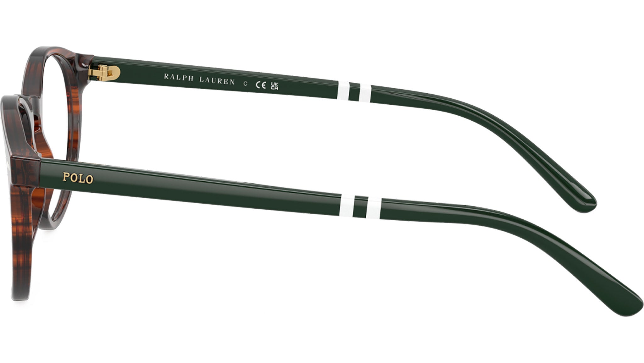Polo PH2297 Glasses 6315 Shiny Striped Brown - eye-oo.com