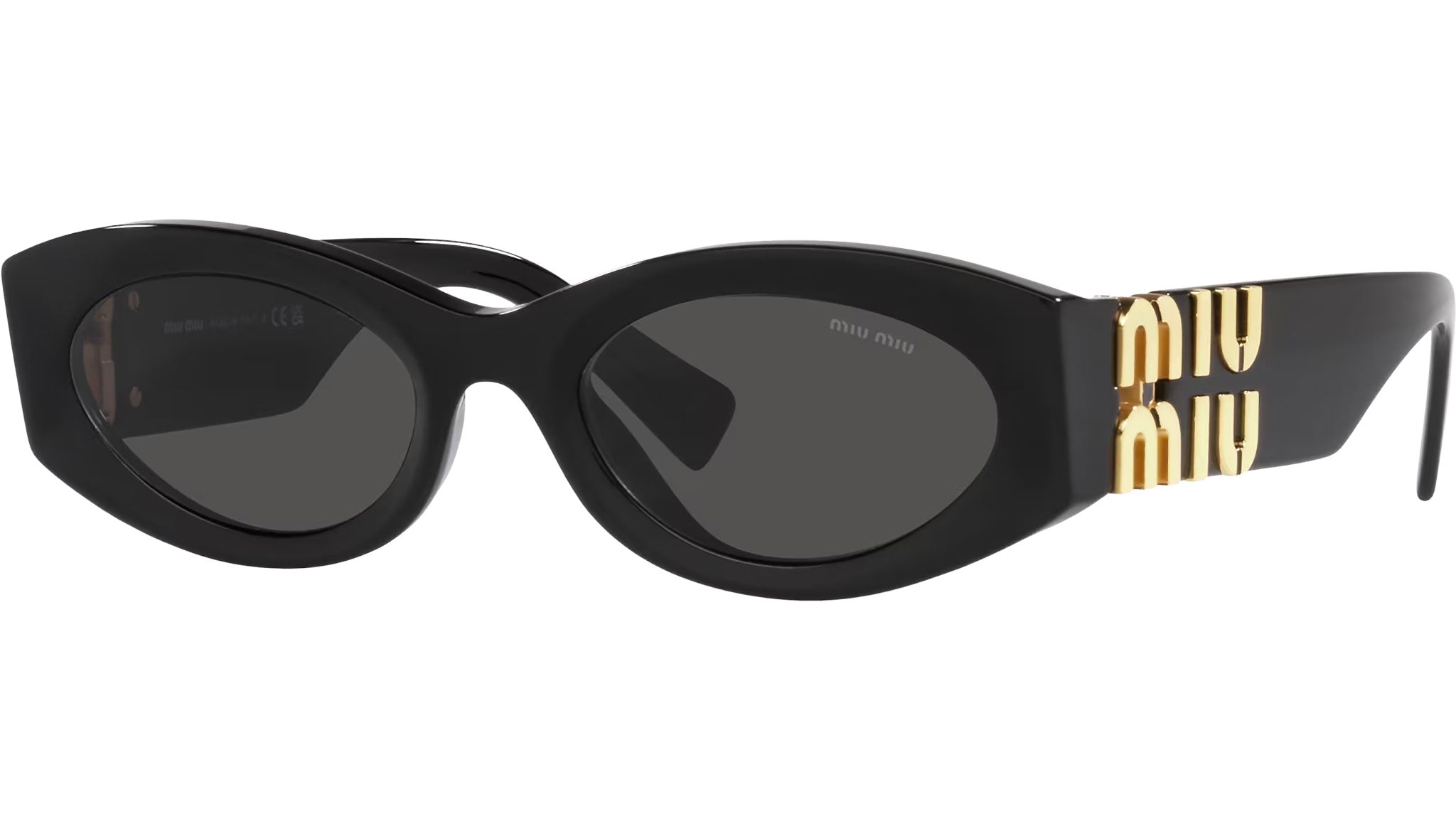 miu miu ブラック サングラス　MU 11WS 1AB5S0 Miu Miu MU 11WS Sunglasses 1AB5S0 Black - eye-oo.com