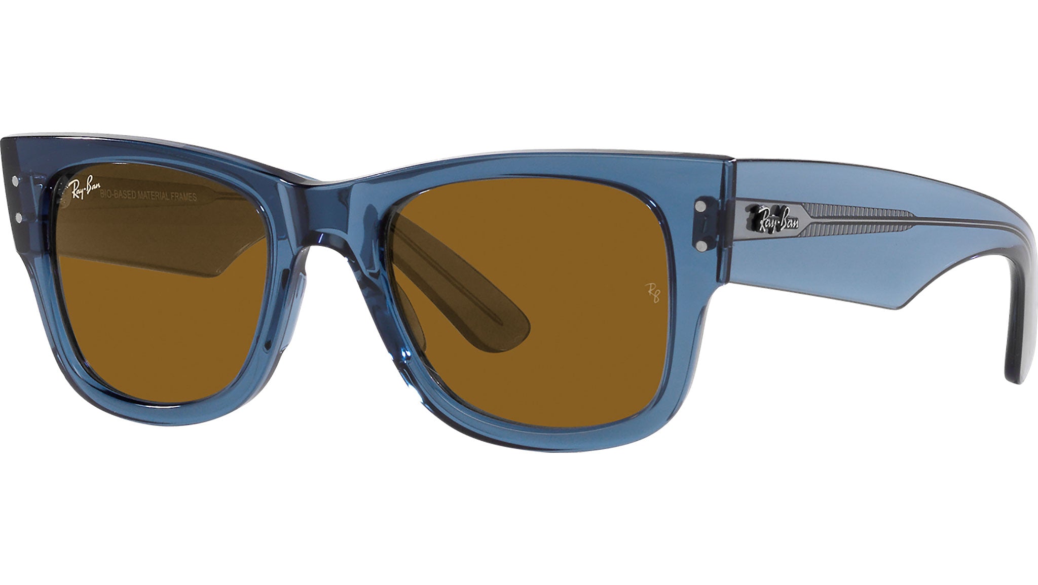 Ray-Ban Mega Wayfarer RB0840S 668073 Blue Sunglasses - eye-oo.com
